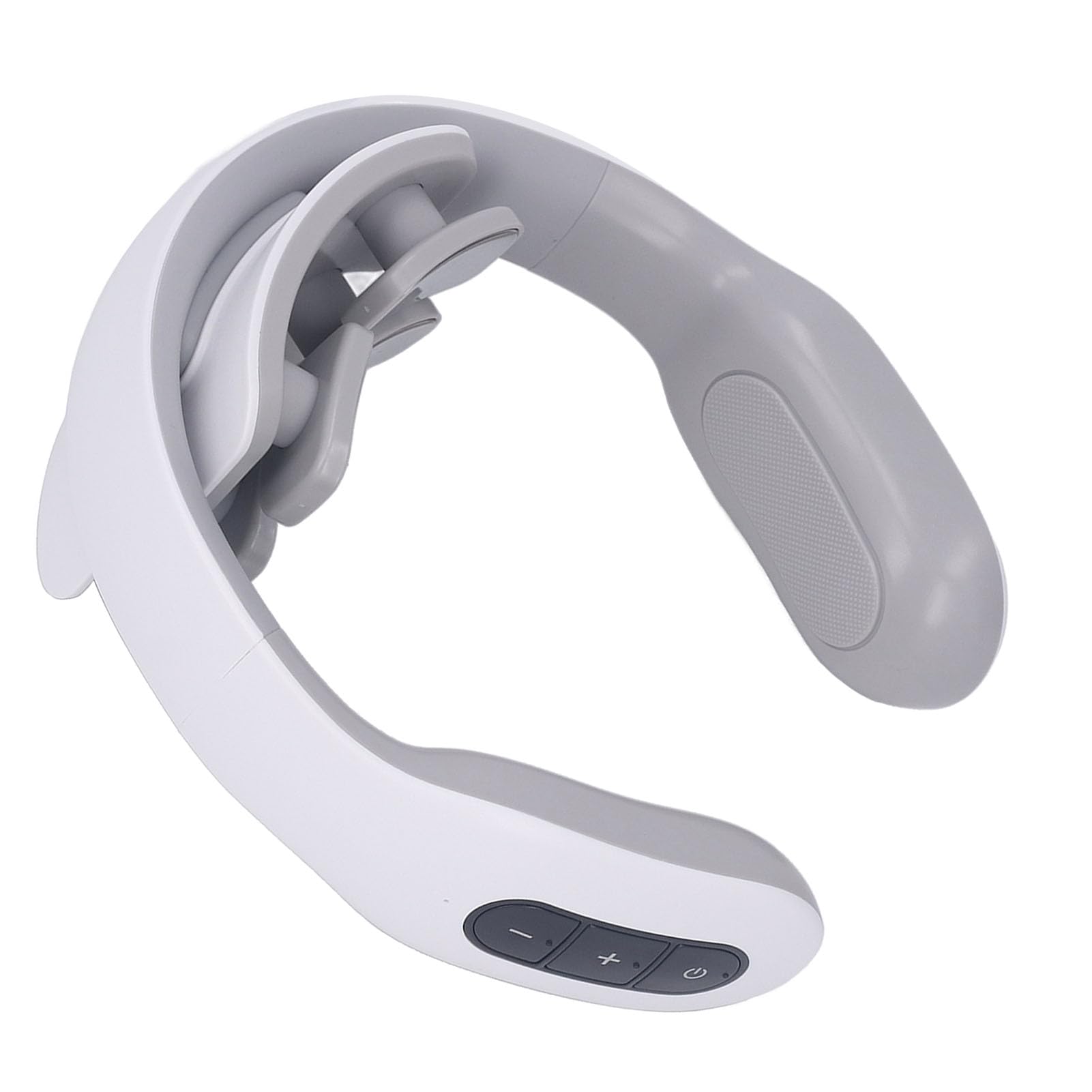 Electric Neck Massager with 4 Kneading Heads - Adjustable & Portable Cervical Vertebra Massager for Shoulder & Back Pain Relief - Perfect for Office, Travel & Home Use