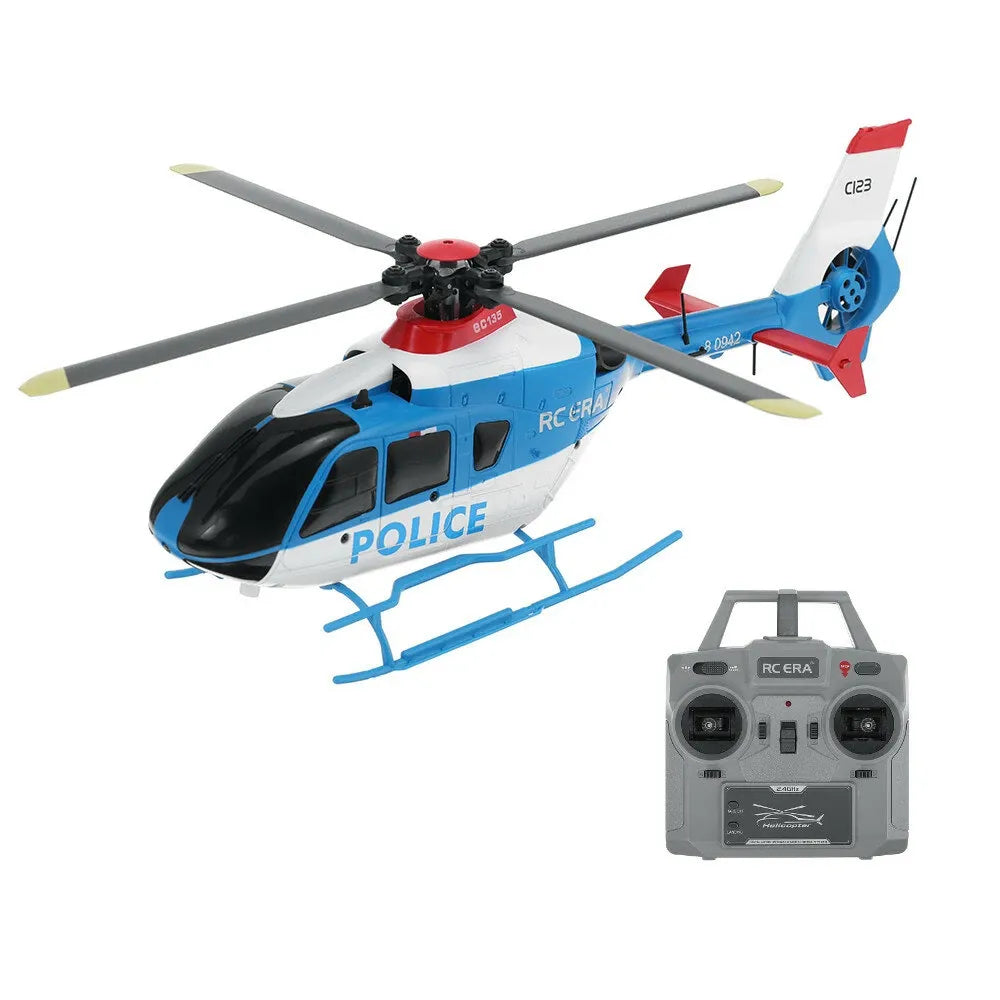 **EC135 RC Helicopter 1:36 Scale - 6CH 6-Axis Gyro with Altitude Hold & Optical Flow Positioning - Indoor/Outdoor Remote Control Toy for Kids & Adults**