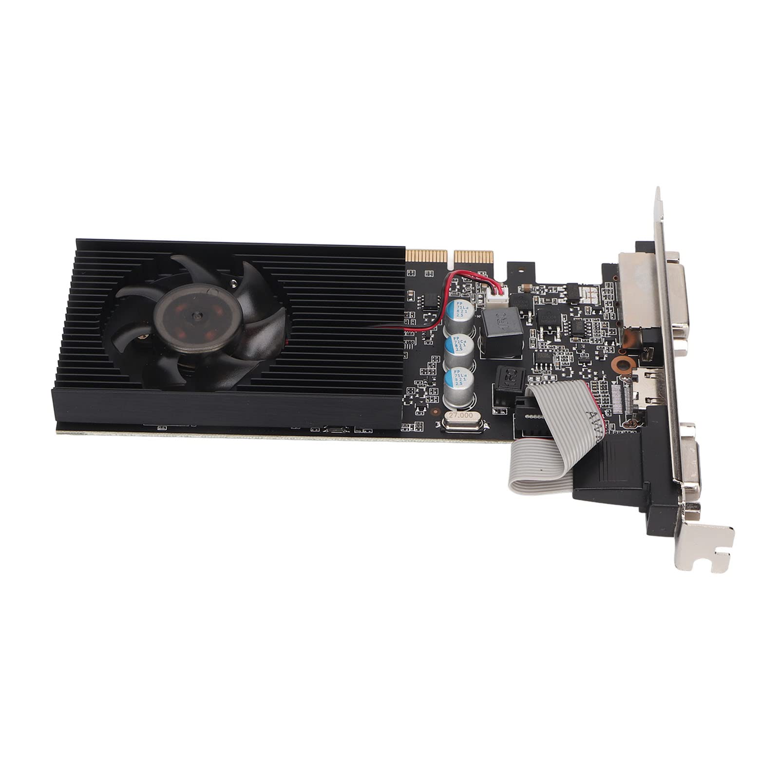 GT610 2GB DDR3 64bit 1000MHz Low Profile Graphics Card - HDMI/VGA/DVI Outputs, Plug & Play - Ideal for Home Office, Media PCs & Light Gaming