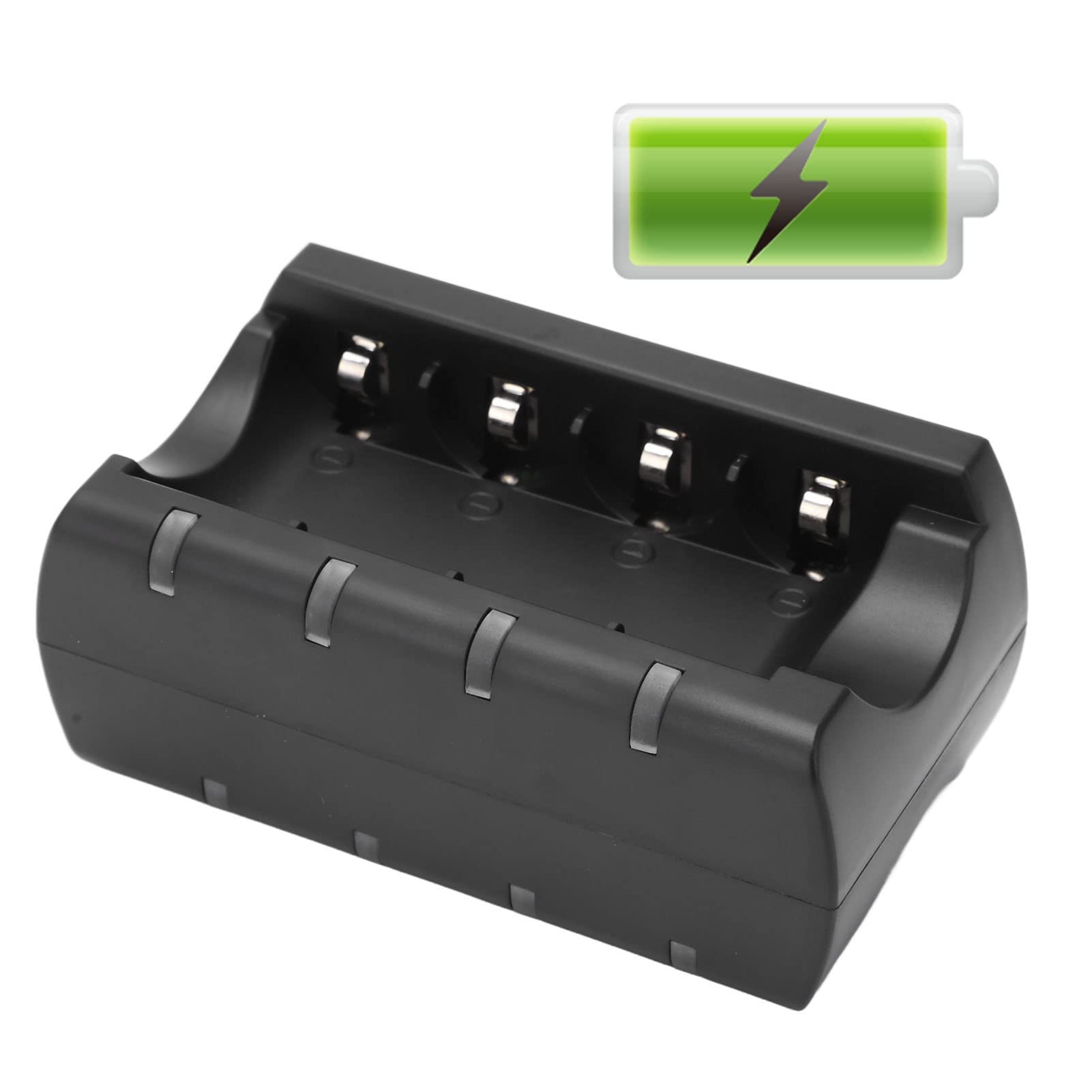 8-Port Smart Fast USB Battery Charger for RCR123A 16340 16350 16360 - Anti-Slip Rechargeable Charger | Perfect for Home, Office & Travel Use
