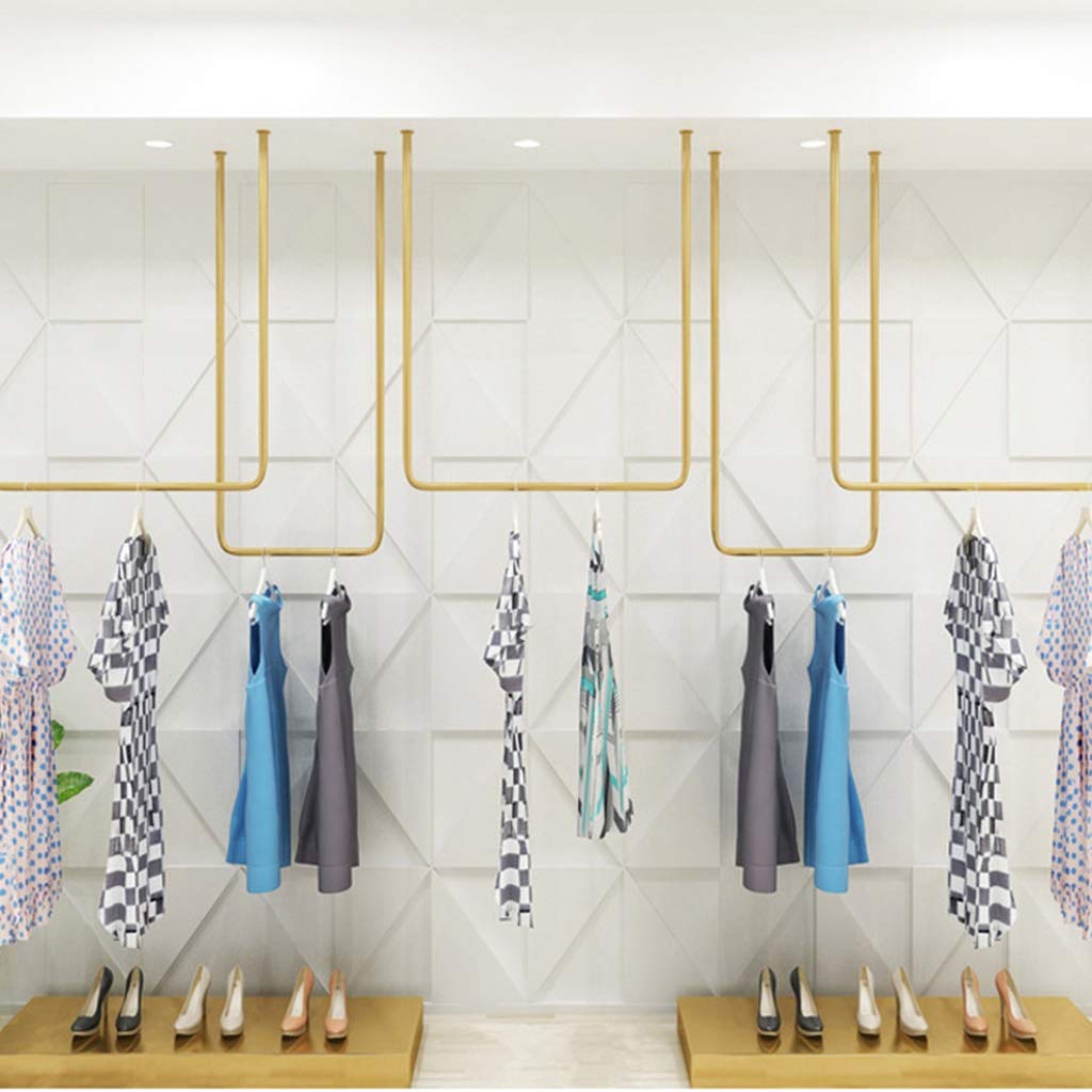 Modern Gold Wall Hooks for Hanging Clothes & Hats - 120cm High Temperature Paint Coat Hooks - Creative Personalized Door & Wall Mounted Display Racks - Easy Installation for Bedroom, Entryway & Closet Organization