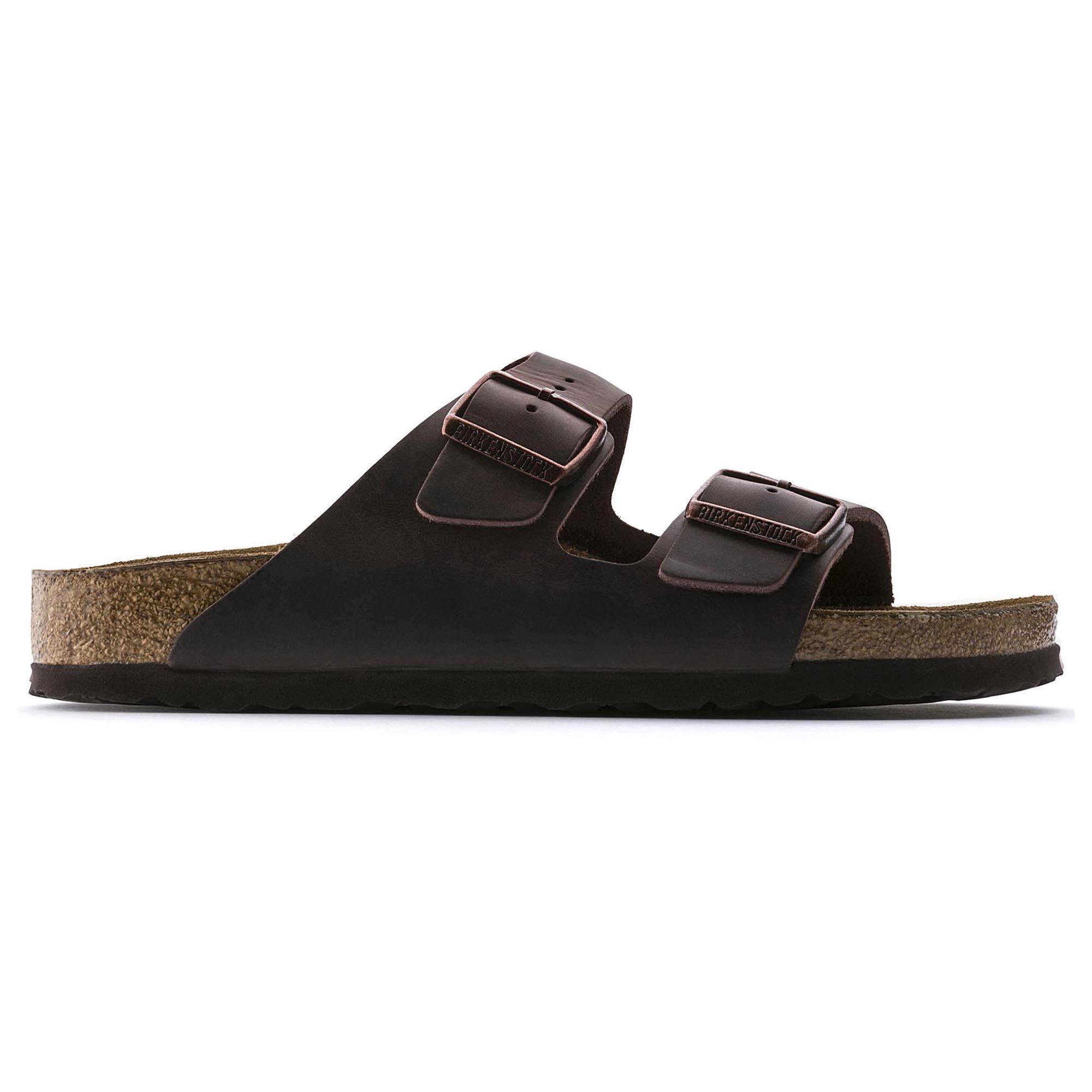 BIRKENSTOCK Arizona Soft Footbed Sandals - Unisex Habana Oiled Leather Comfort Shoes for Men & Women | Perfect for Casual Wear, Walking & Outdoor Activities