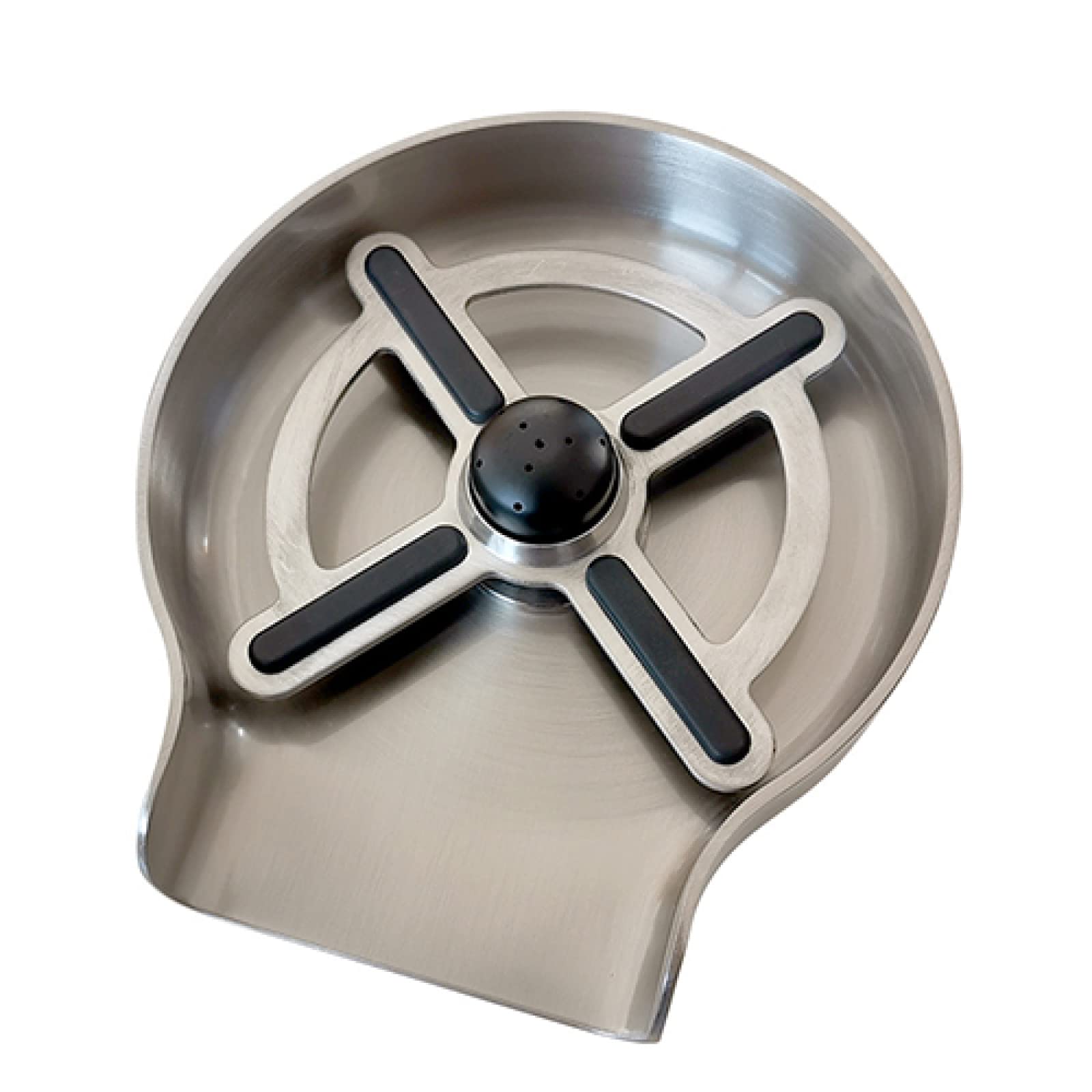 HUANXI Stainless Steel Glass Rinser for Kitchen Sink - Faucet Mount Bottle Washer, Bar Cup Cleaner Accessory - Perfect for Home Bars, Restaurants & Dishwashing Stations