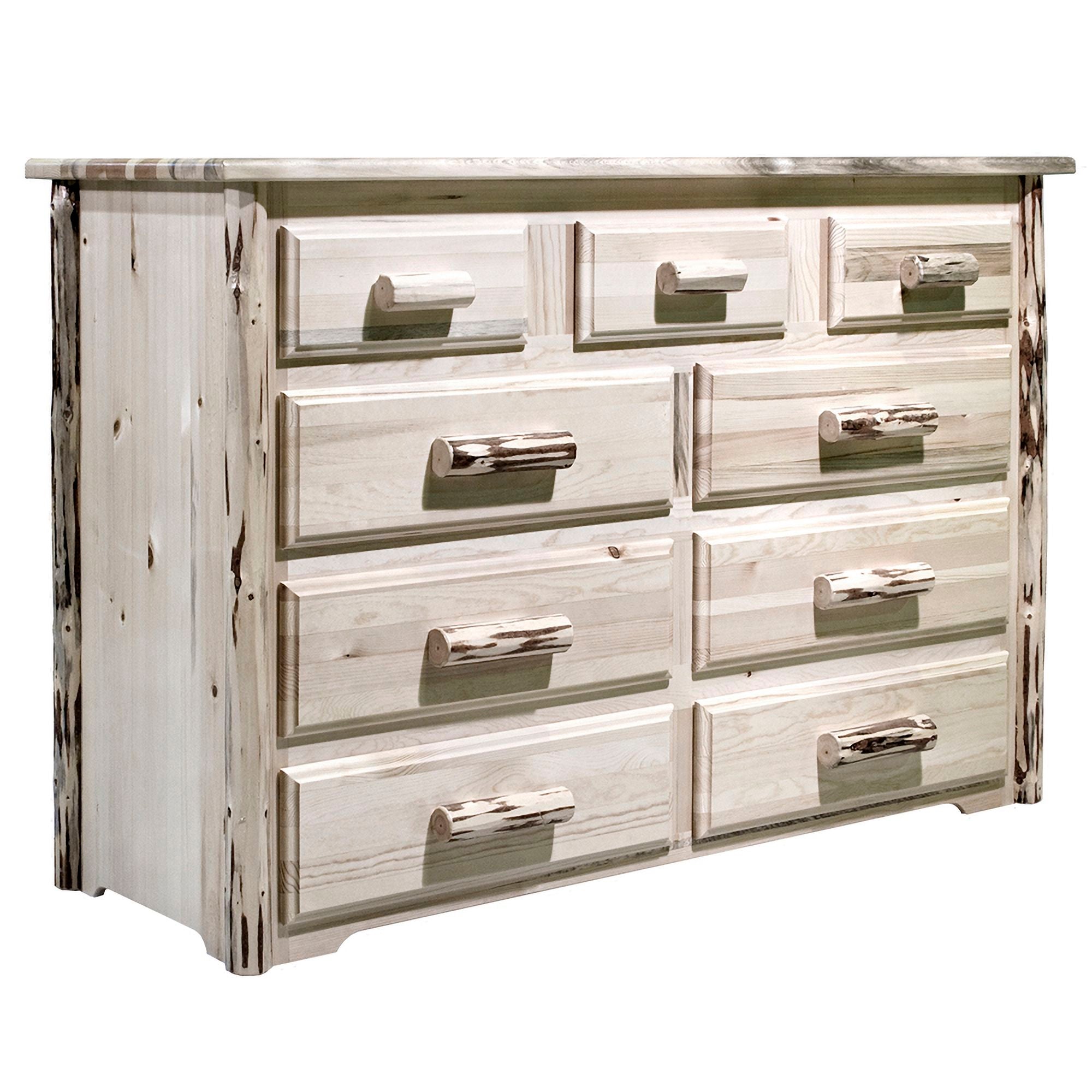 Montana 9 Drawer Dresser - Solid Wood Bedroom Chest of Drawers for Storage | Perfect for Bedroom, Guest Room, or Dorm Organization