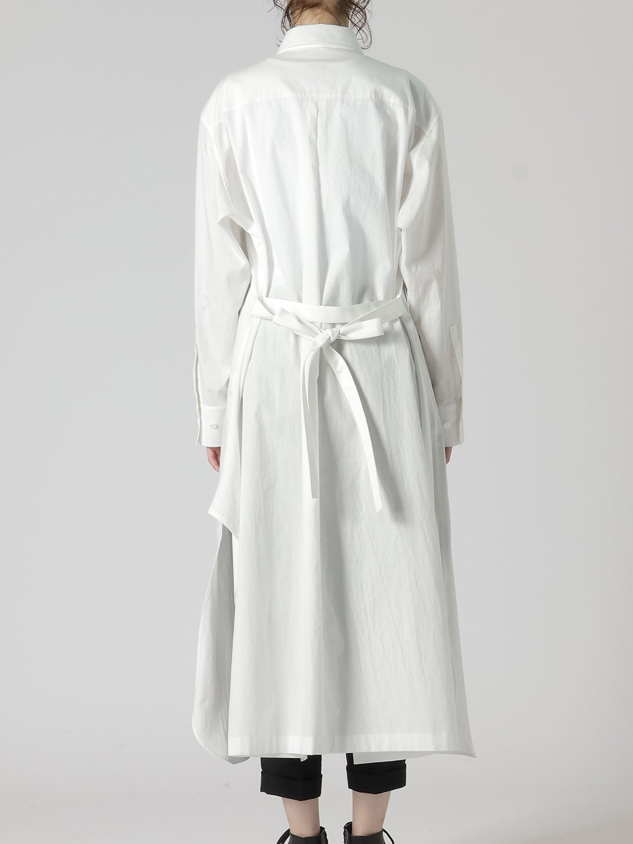 Soft Cotton Broadcloth Draped Shirt Dress for Women - Casual & Elegant Style for Office, Date Night & Summer Outings