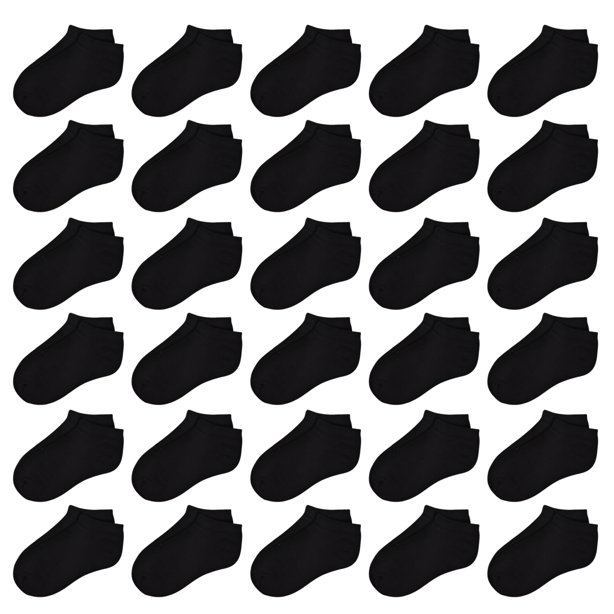 30 Pairs Toddler Socks for Boys & Girls 1-14 Years - Soft No Show Ankle Socks Set - Perfect for School, Play & Everyday Comfort
