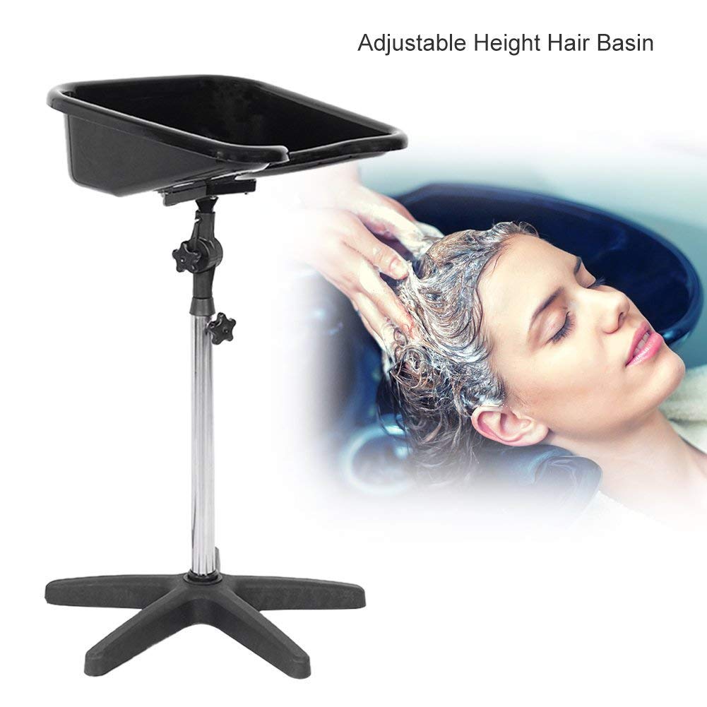 Adjustable Height Portable Salon Shampoo Basin - Deep Hair Washing Sink with Drain Hose for Hair Treatment & Beauty (220) - Perfect for Home & Professional Salon Use