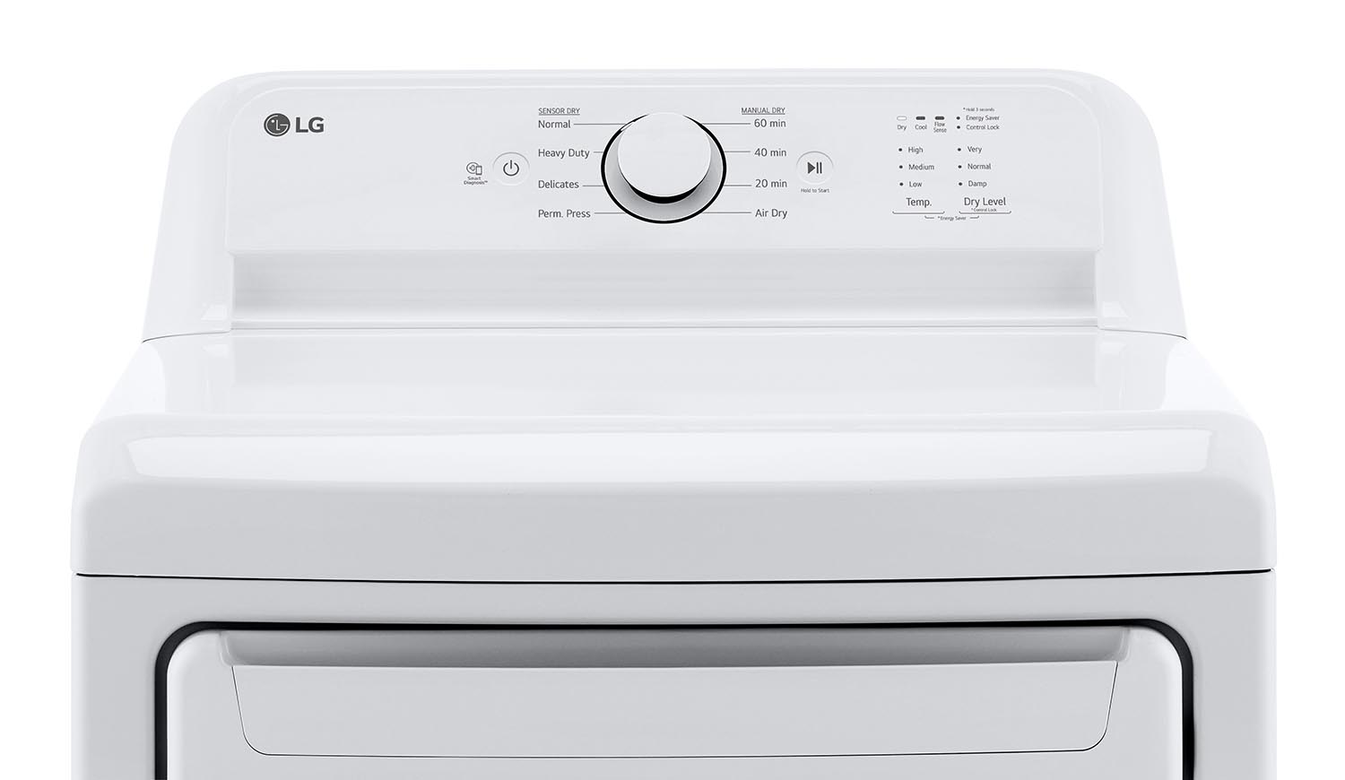 LG DLE6100W 7.3 Cu. Ft White Electric Dryer with Sensor Dry Technology - Energy Star Certified for Efficient Laundry Drying - Perfect for Homes, Apartments, and Laundromats