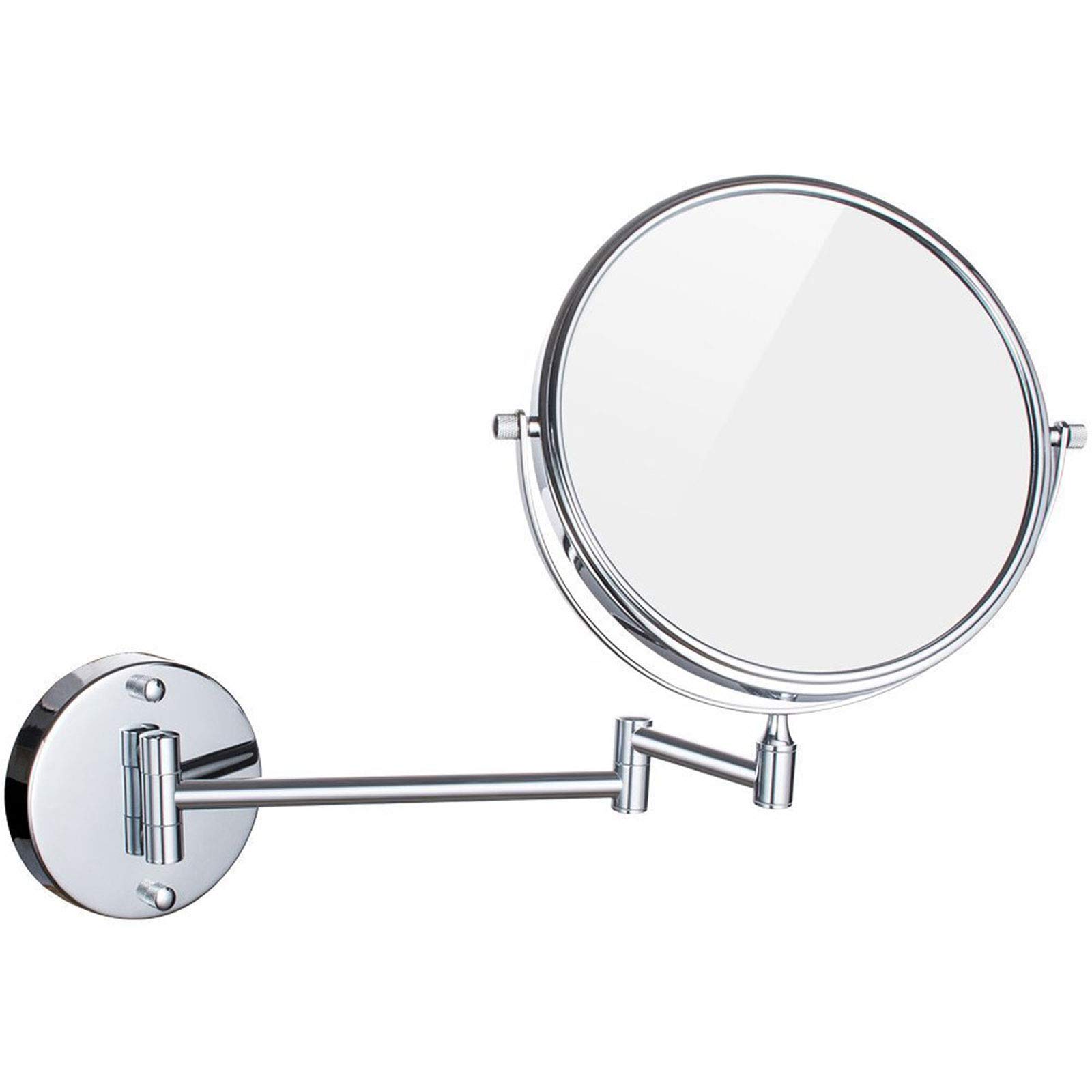 10X Magnification Wall Mount Makeup Mirror - 8 Inch Double Sided Vanity Mirror with 180° Rotation for Precise Makeup, Shaving & Skincare - Perfect for Bathroom, Bedroom & Dressing Room Vanity Setup