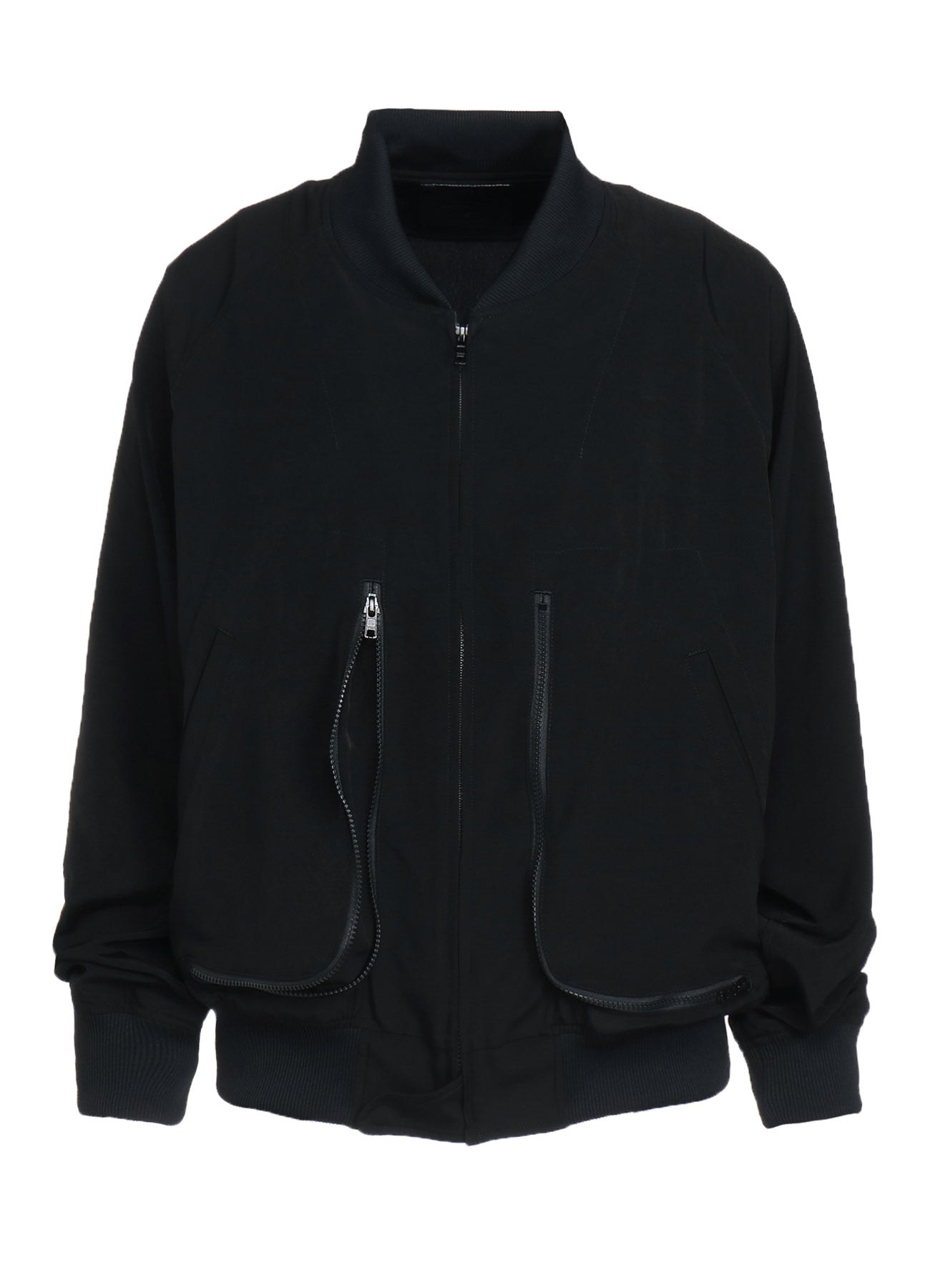 Stylish Crepe de Chine Blouson with Gusseted Zippered Pockets | Women's Fashion Jacket for Work & Casual Outfits