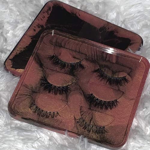 Premium False Eyelash Holder & Resin Casting Mold Set - DIY Eyelash Display Tray with Lid for Epoxy Resin Crafts - Perfect for Salon, Makeup Artists & DIY Beauty Projects