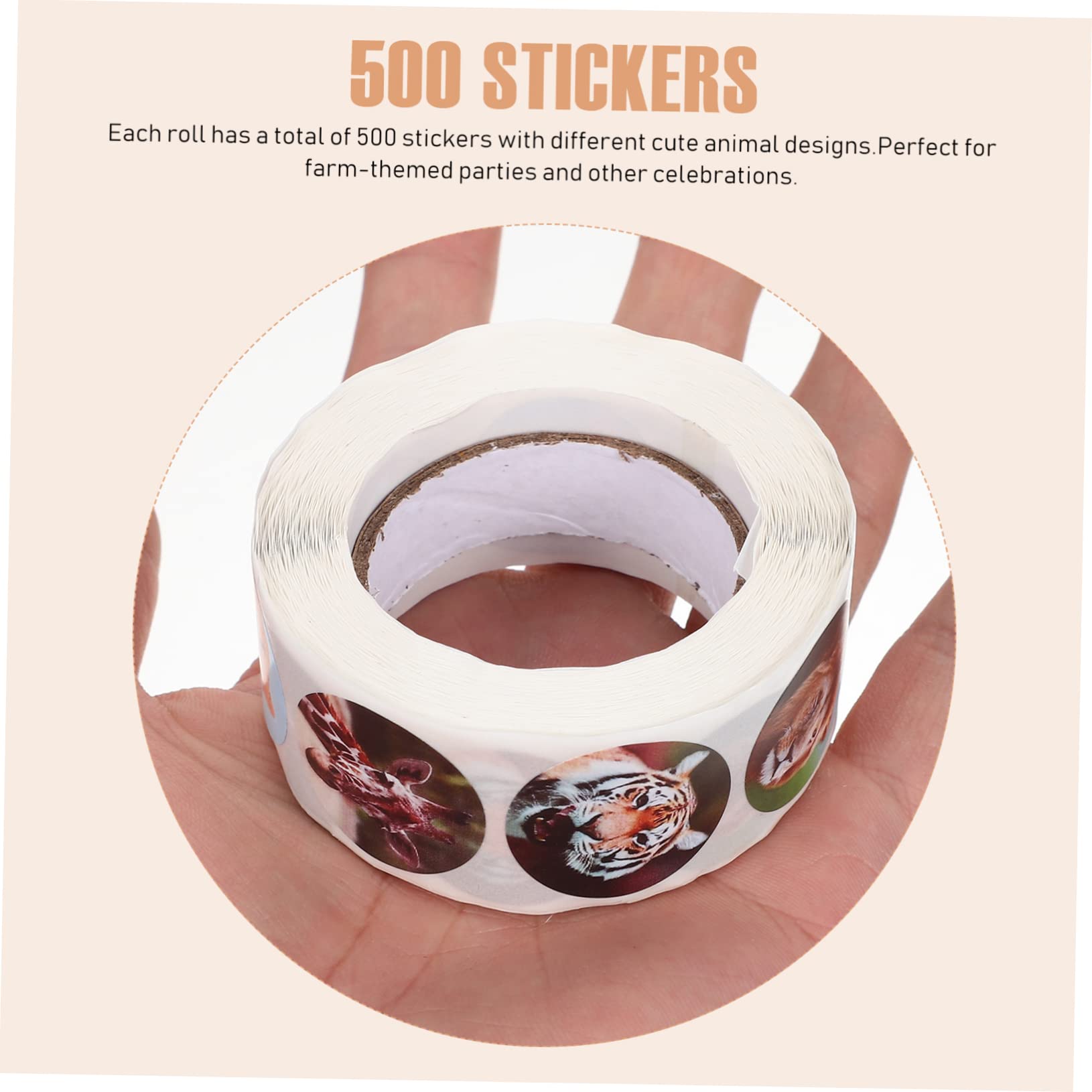 EXCEART 3 Rolls Animal Stickers for Scrapbooking - Cartoon DIY Craft Stickers, Handmade Forest Washi Tape Stickers for Journals, Planners, and Kids Art Projects