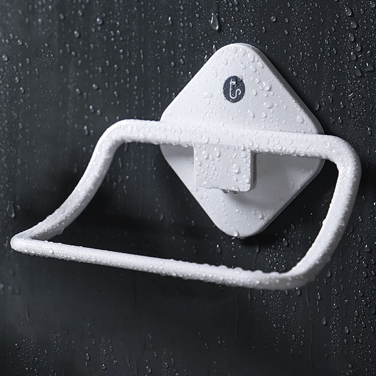 Wall-Mounted Bathroom Hook Rod - No Drill Shelf for Small Storage