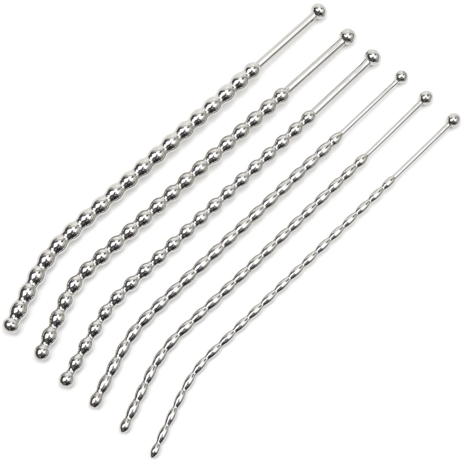 10 Inch Stainless Steel Male Urethral Sounds Penis Plug - Beaded Design for Stretching & Pleasure - Adult Sex Toys for Men (10mm) - Perfect for BDSM, Solo Play & Advanced Sensation Exploration