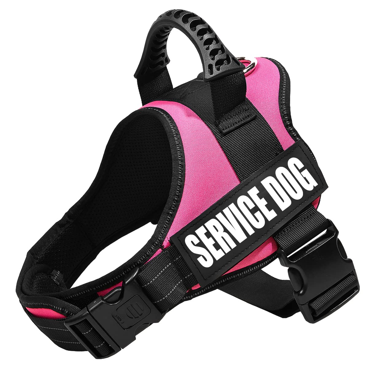 Dihapet No Pull Dog Harness - Adjustable Service Dog Vest for Training, Walking & Jogging - Reflective & Breathable Pet Vest for Small Medium Large Dogs - Perfect for Outdoor Adventures & Daily Walks