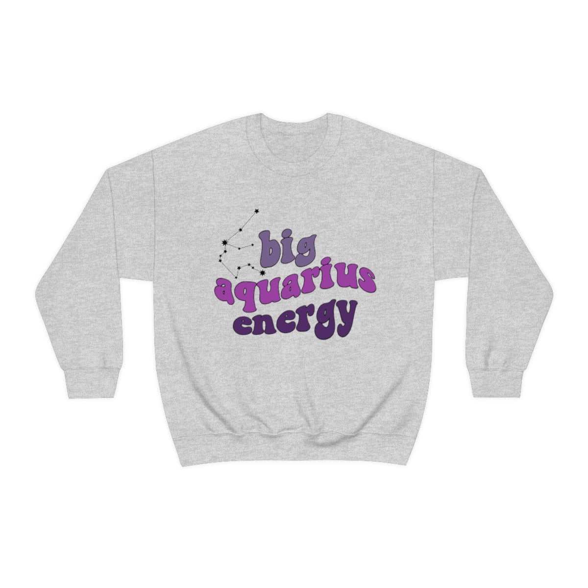 Aquarius Sweatshirt - Big Aquarius Energy Hoodie for Women & Men | Perfect Gift for Aquarius & Astrology Lovers | Birthday, Christmas & Zodiac-Themed Outfits