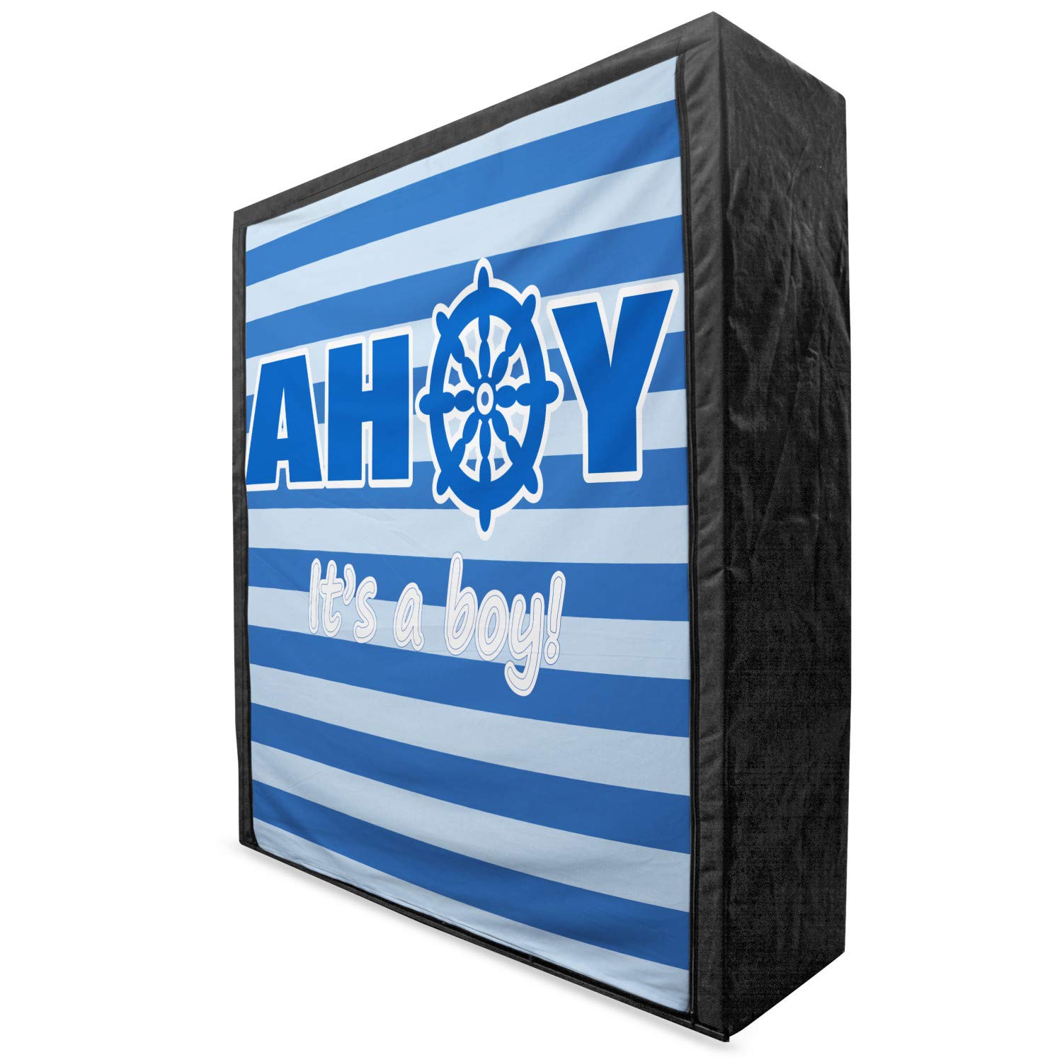 Ambesonne Ahoy It's a Boy Portable Fabric Wardrobe - 59