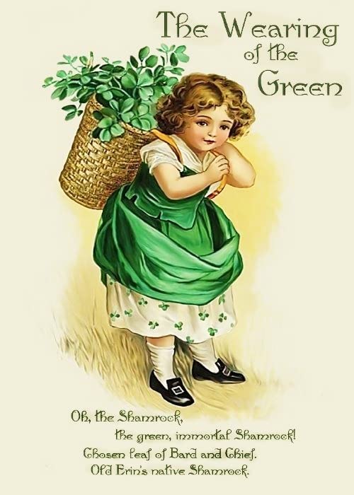 Vintage St. Patrick's Day Greeting Cards Set of 6 with Glitter Accents - Irish Shamrock Design for Holiday Wishes, Party Invitations & Home Decor