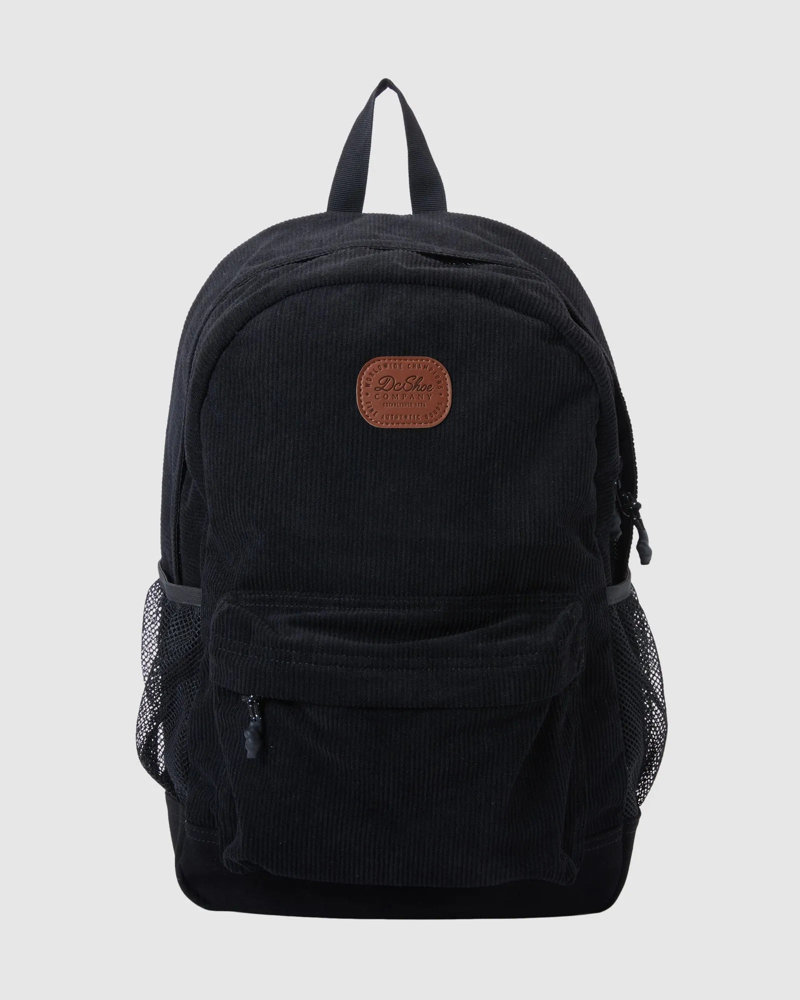 DC Backsider Cord Backpack - Lightweight & Durable Black Backpack for School, Travel & Outdoor Adventures