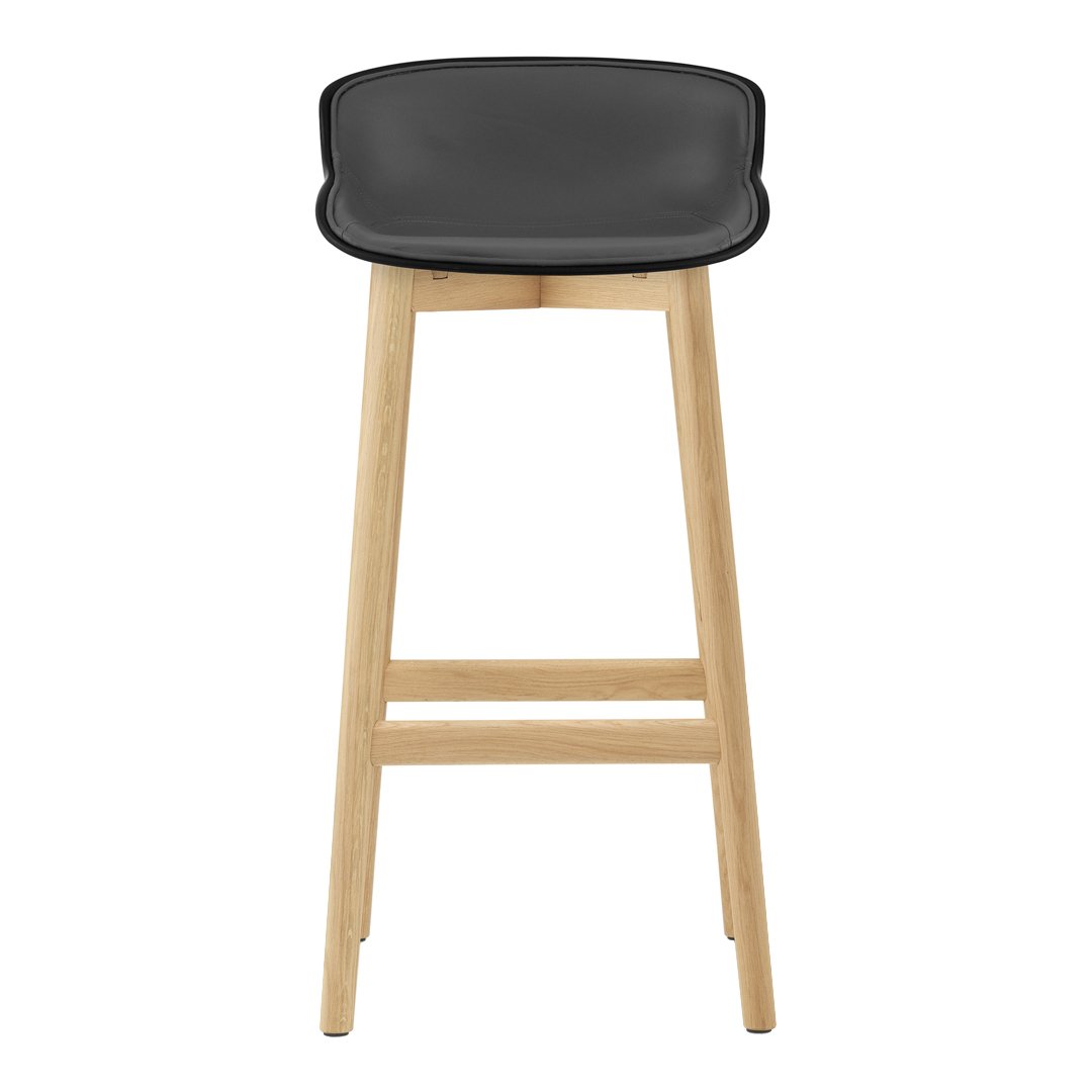 Premium Hyg Bar Stool with Comfortable Front Upholstery & Sturdy Wood Base - Perfect for Kitchen Islands, Home Bars, and Breakfast Nooks