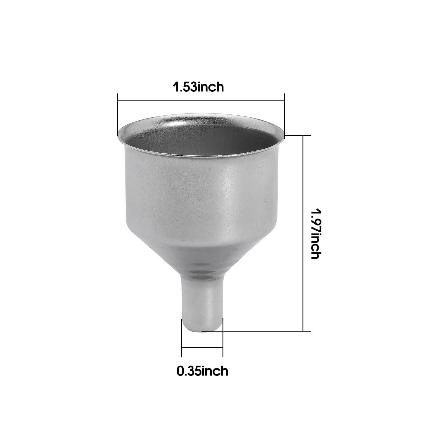 Premium Stainless Steel Mini Funnel Set (2-Pack) - 3/8