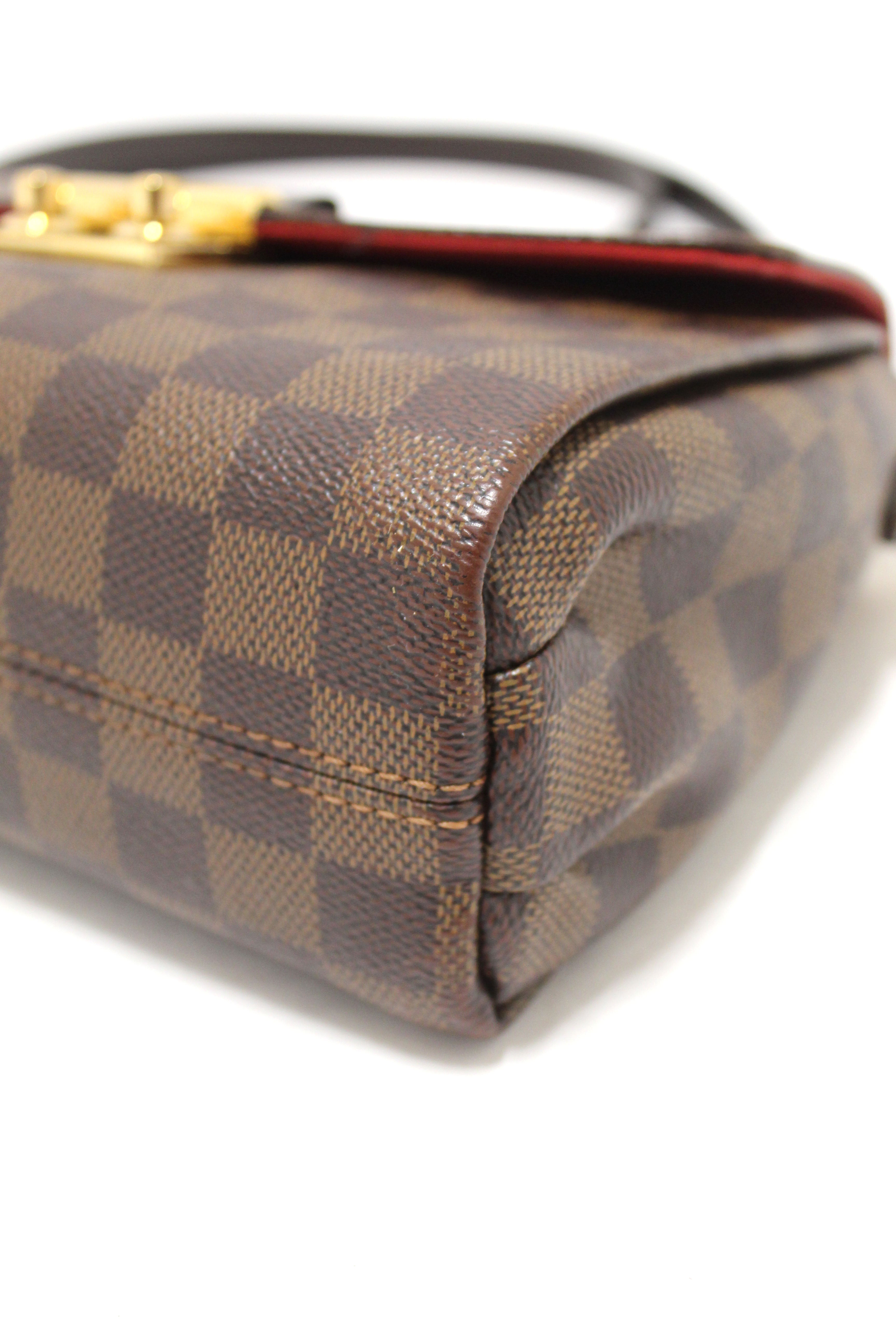 Authentic Louis Vuitton Damier Ebene Croisette Crossbody Bag - Luxury Designer Handbag & Messenger Purse for Women | Perfect for Work, Travel & Everyday Use
