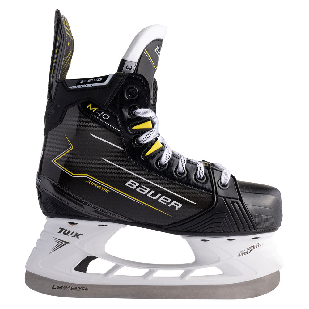Bauer Supreme M40 Junior Ice Hockey Skates - Youth Hockey Skates for Boys & Girls - Perfect for Ice Rink Practice & Games