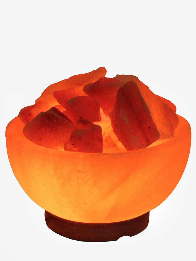 Himalayan Salt Lamp for Yoga Studio - Handcrafted Fire Bowl with Natural Pink Salt - Perfect for Meditation, Relaxation & Home Decor