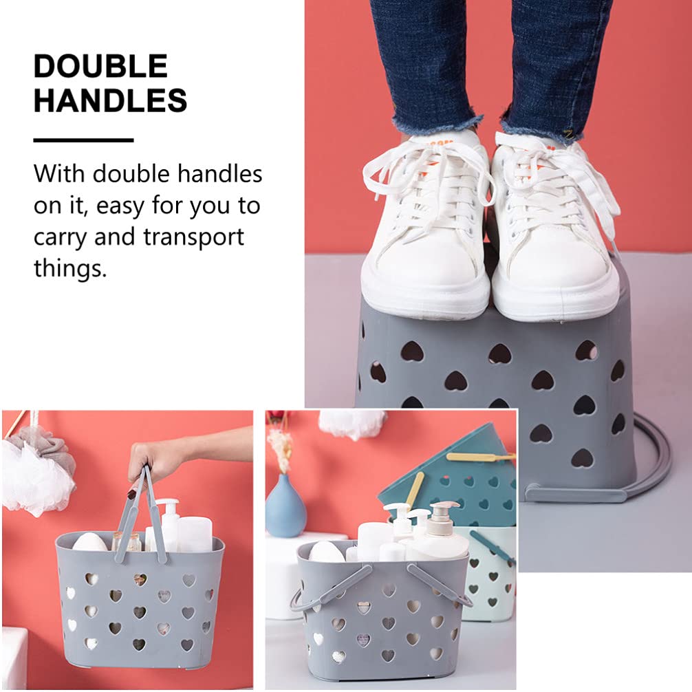 Cabilock 3-Piece Woven Storage Baskets Set - Bathroom & Shower Organizer with Hollow Design for Fruits, Toiletries & Home Organization | Space-Saving Portable Storage Solution for Bath, Kitchen & Bedroom