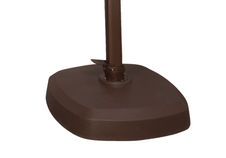 10' Square Cantilever Umbrella - Outdoor Patio Sun Shade with Adjustable Tilt - Perfect for Poolside, Garden, Deck, and Backyard Relaxation