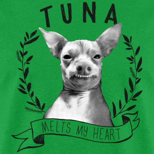Spreadshirt Tuna Melts My Heart Crest Men's T-Shirt - Funny Graphic Tee for Casual Wear, Gifts & Everyday Outfits