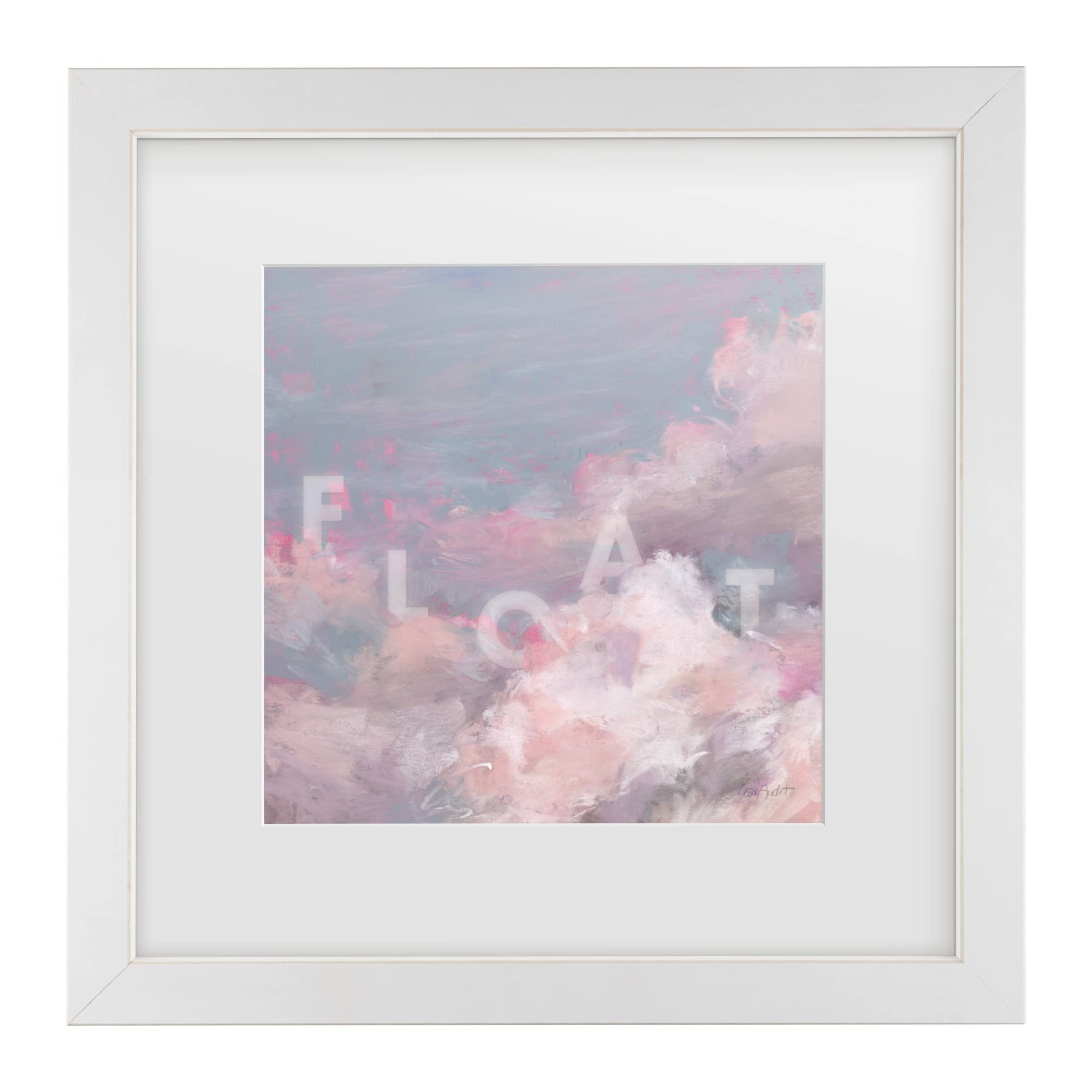 Lisa Audit 'Daydream Pink 05' Floral Canvas Wall Art Print - Modern Pink Flower Painting for Living Room, Bedroom & Office Decor