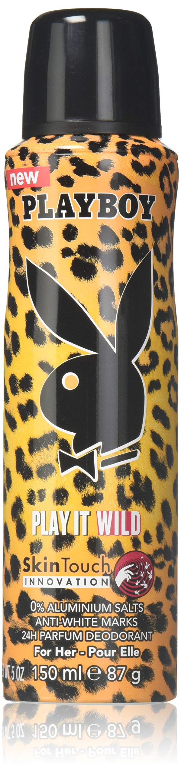 Playboy Deo Body Spray for Men - Play It Wild Cologne, 5.0 oz | Long-Lasting Fresh Scent, Aluminum-Free Deodorant | Gym, Work & Night Out Fragrance