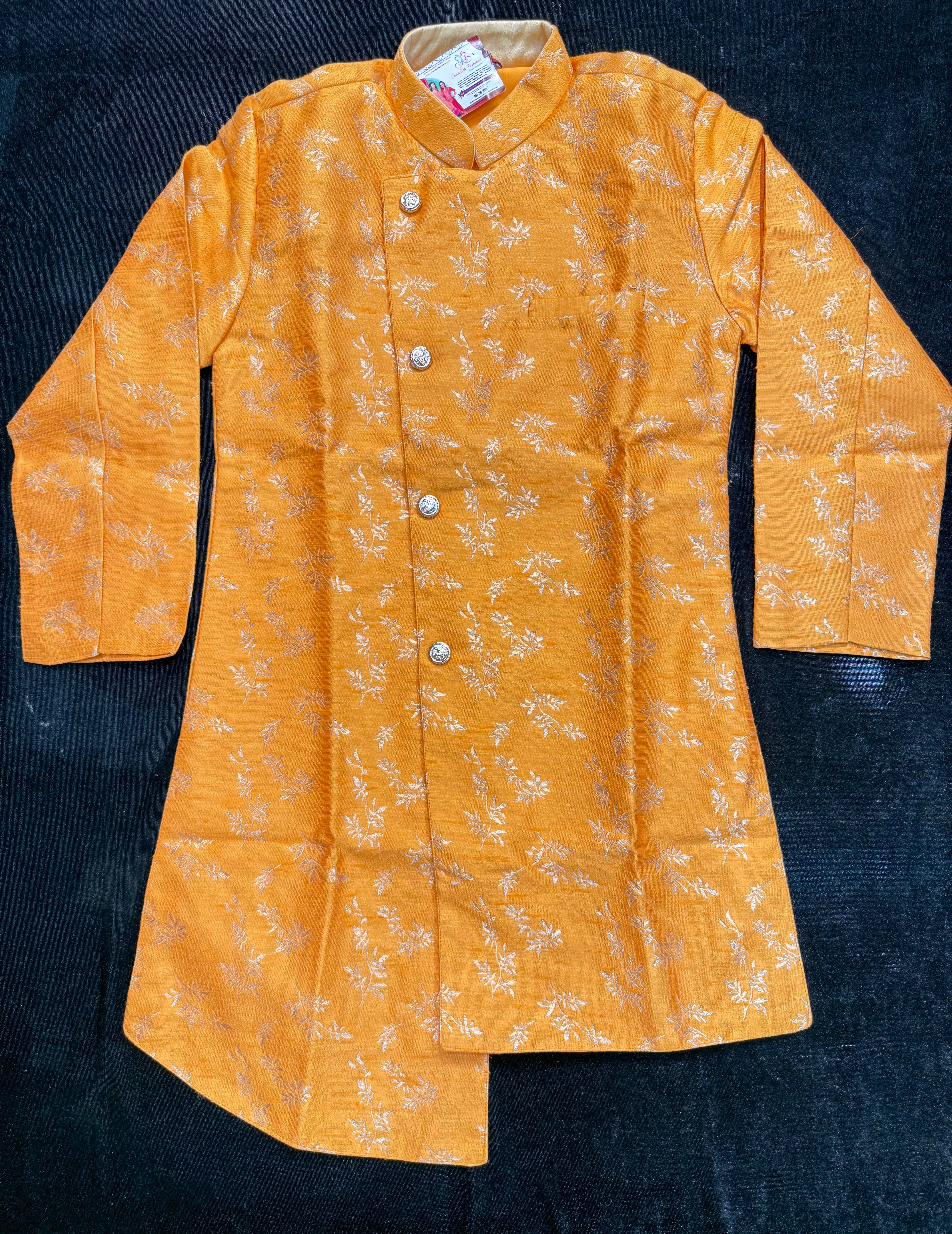 Stylish Orange Silk Kurta & Pajama Set - Premium Designer Indian Ethnic Wear for Women | Perfect for Festivals, Weddings & Special Occasions