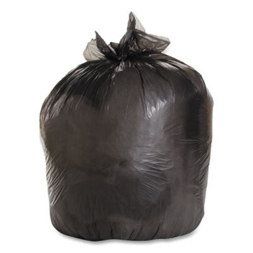 High-Density Black Trash Can Liners Rolls - Heavy-Duty Garbage Bags for Kitchen, Office & Outdoor Use