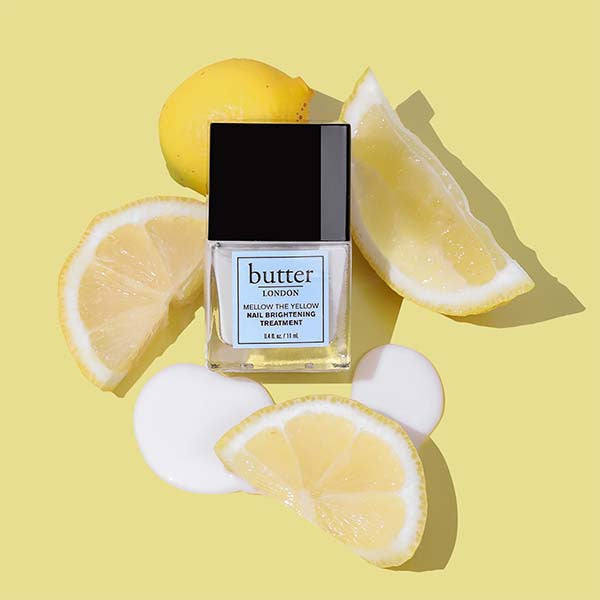 Butter London Mellow The Yellow Nail Brightening Treatment - Brightens & Whitens Yellow Nails - Perfect for Manicures, Pedicures & Nail Care at Home or Salon