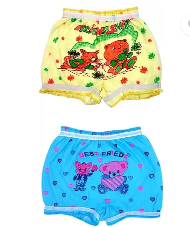 **Cartoon Printed Cotton Bloomer Underwear for Baby Boys & Girls - Soft, Breathable & Skin-Friendly Unisex Underwear - Perfect for Playtime, Sleep & Everyday Comfort**