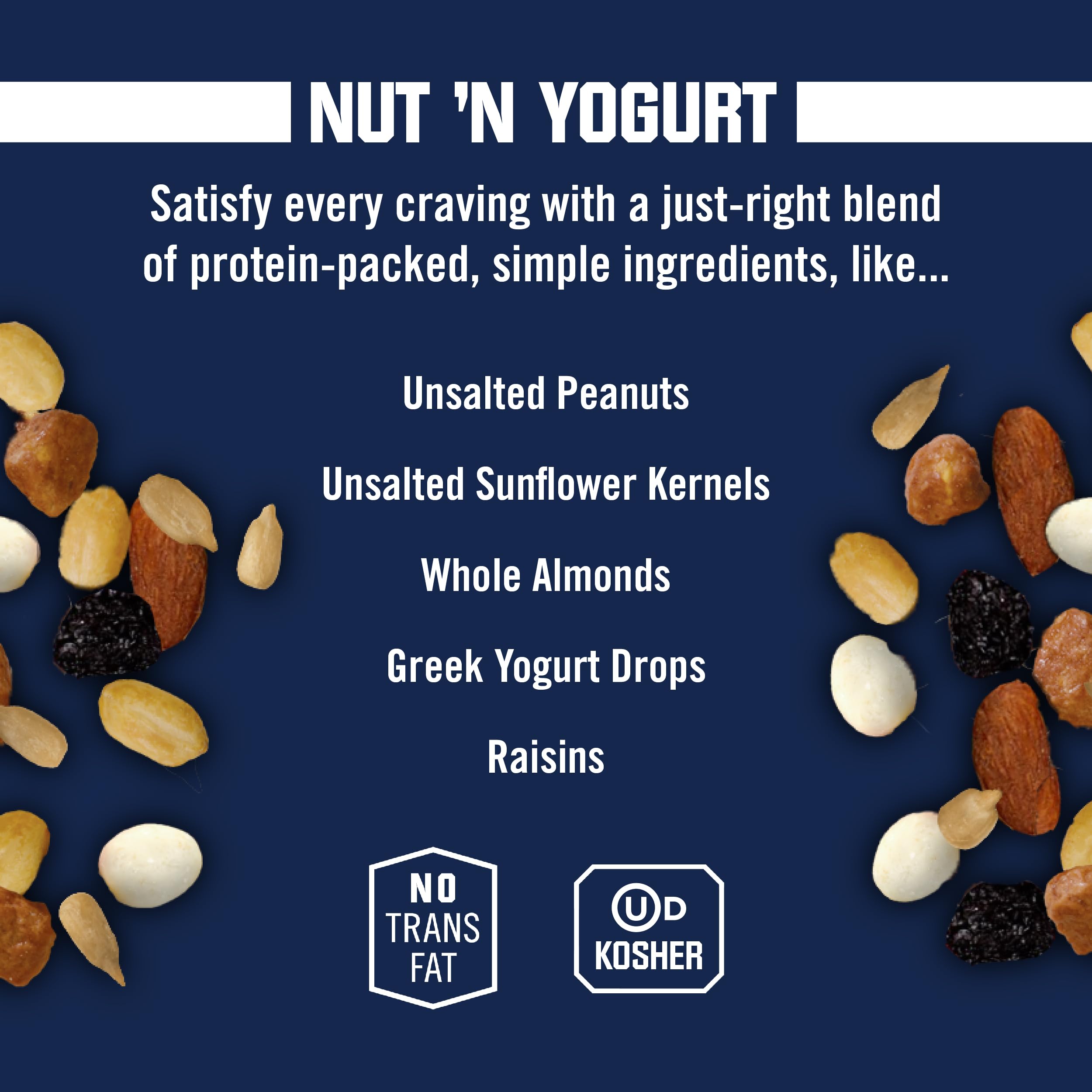 Kar's Nut 'N Yogurt Trail Mix - 2 oz Individual Snack Packs (Bulk 48 Pack) | Gluten-Free, Healthy Snacks for Hiking, Office & School Lunch | Protein-Packed Energy Mix for On-The-Go