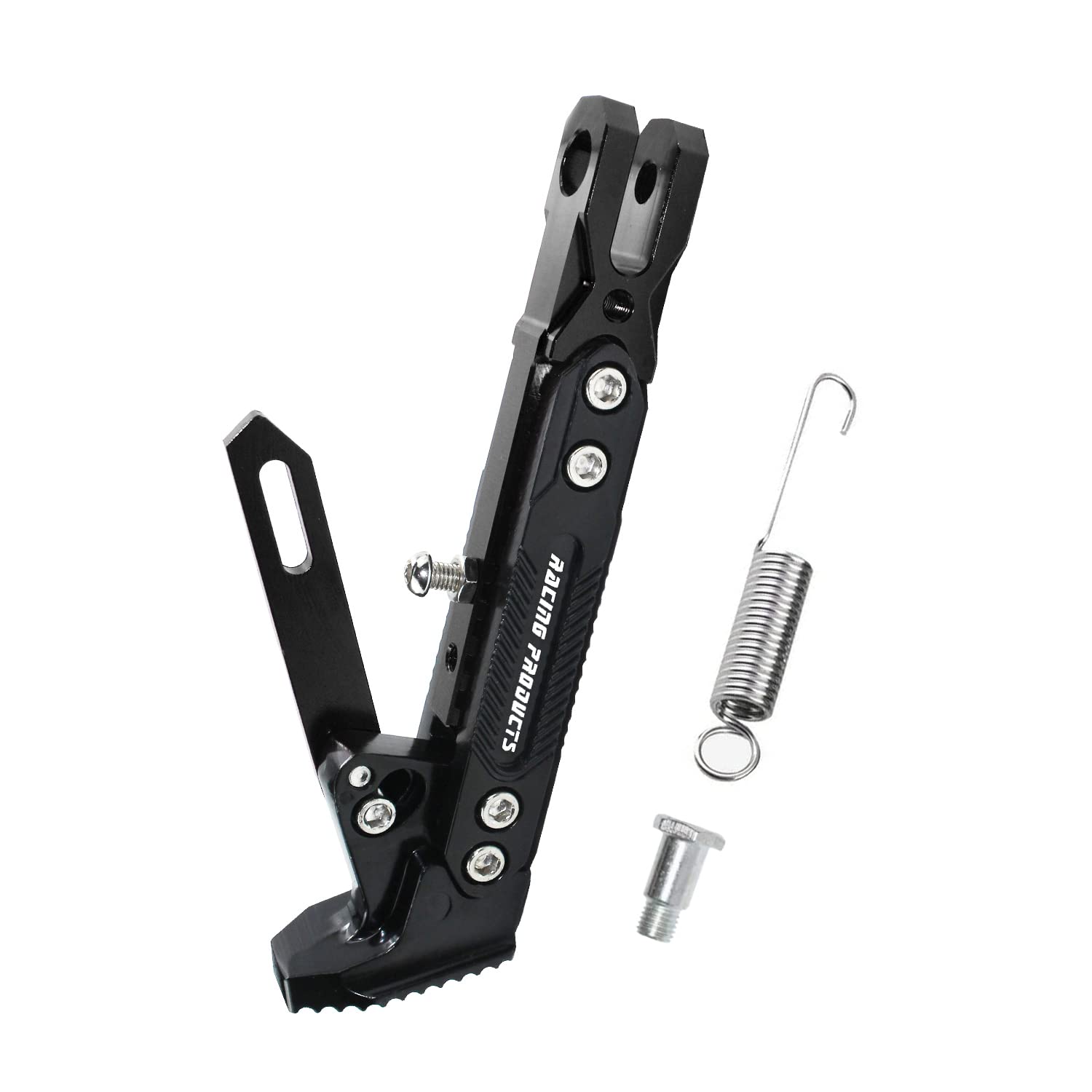 Universal Motorcycle Kickstand - CNC Aluminum Alloy Adjustable Side Stand for Scooters, Pit Bikes & Motocross | Durable Foot Support for Parking & Maintenance