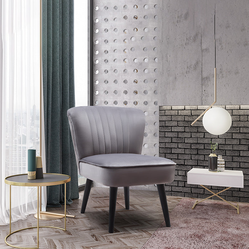 SIGO Modern Lounge Chair - Grey Accent Chair for Living Room, Bedroom, or Office - Comfortable Reading Chair with Soft Cushions - Perfect for Relaxing, Napping & Decorating Your Space