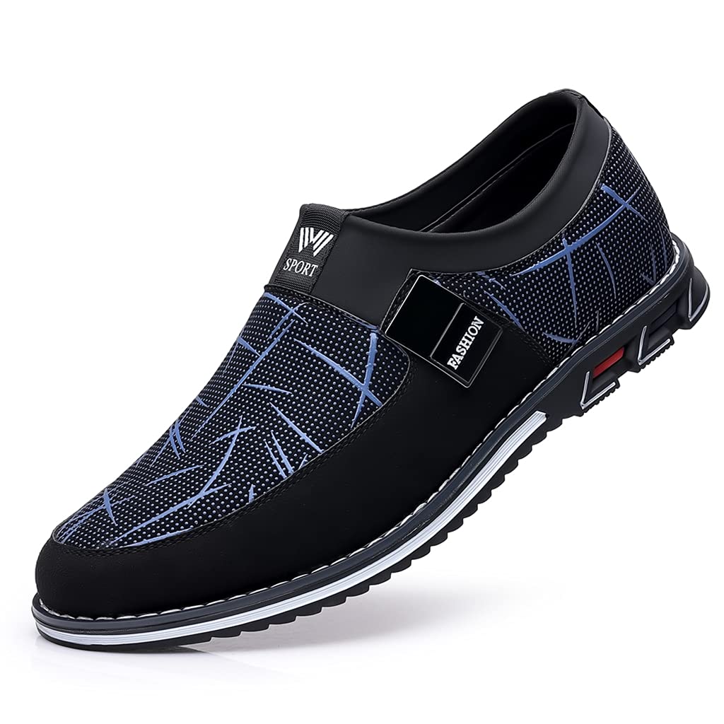 Premium Men's Casual Sneakers & Loafers - Comfortable Walking Shoes for Business, Office & Outdoor | Luxury Leather Driving Shoes for Men | Perfect for Work, Travel & Daily Wear