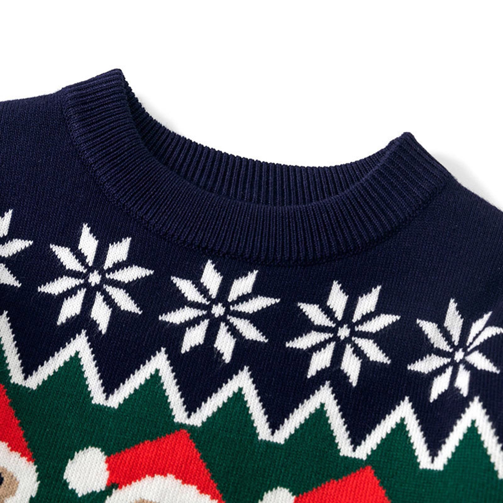 Adorable Newborn Baby Christmas Knit Sweater - Cozy Chunky Knitted Jumper for Boys & Girls | Perfect Winter Outfit for Infants & Toddlers | Great for Holiday Photos, Family Gatherings & Cold Weather