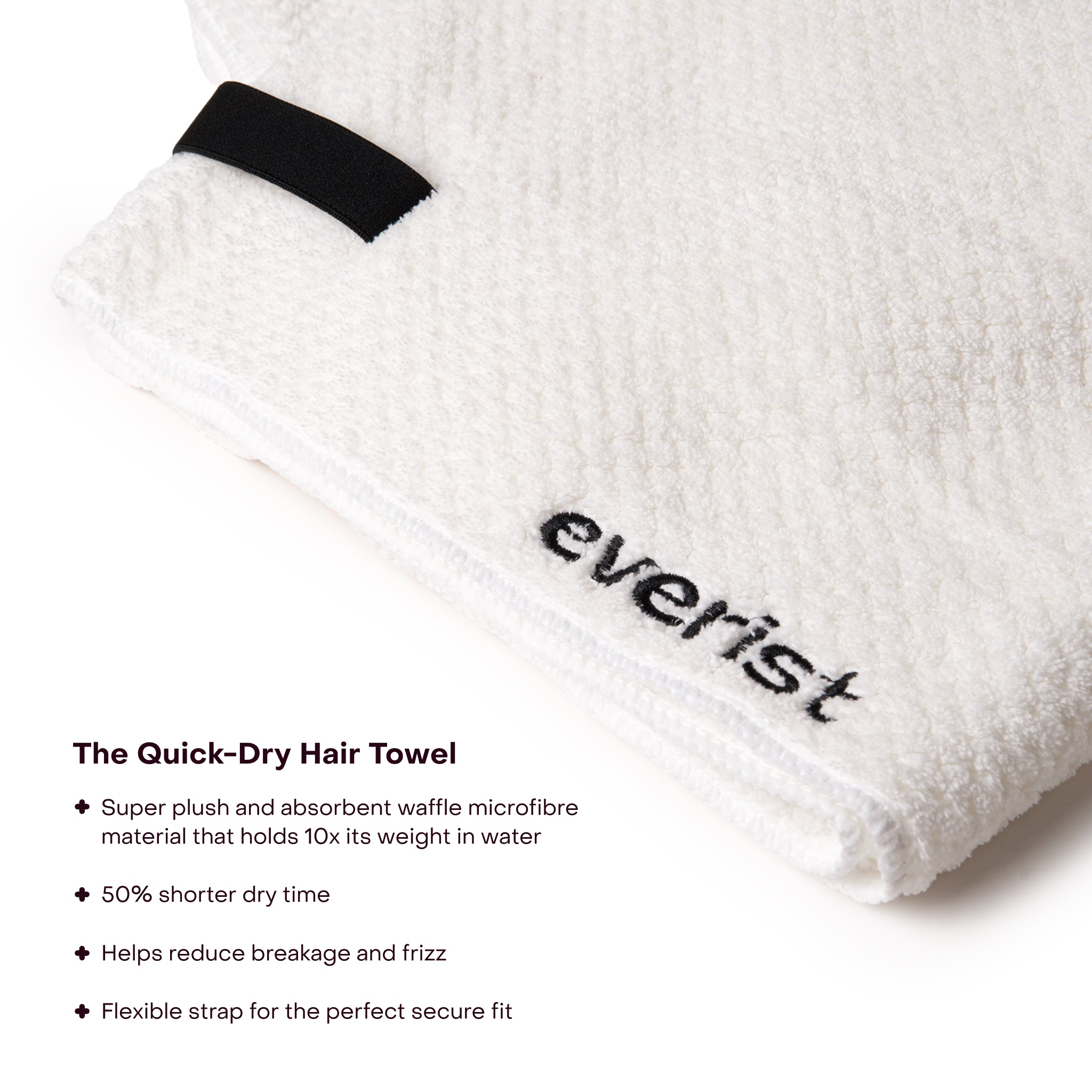 Quick Dry Hair Towel - Super Absorbent Microfiber Hair Wrap for Faster Drying - Perfect for Post-Shower, Swimming, Gym & Travel (Blue)