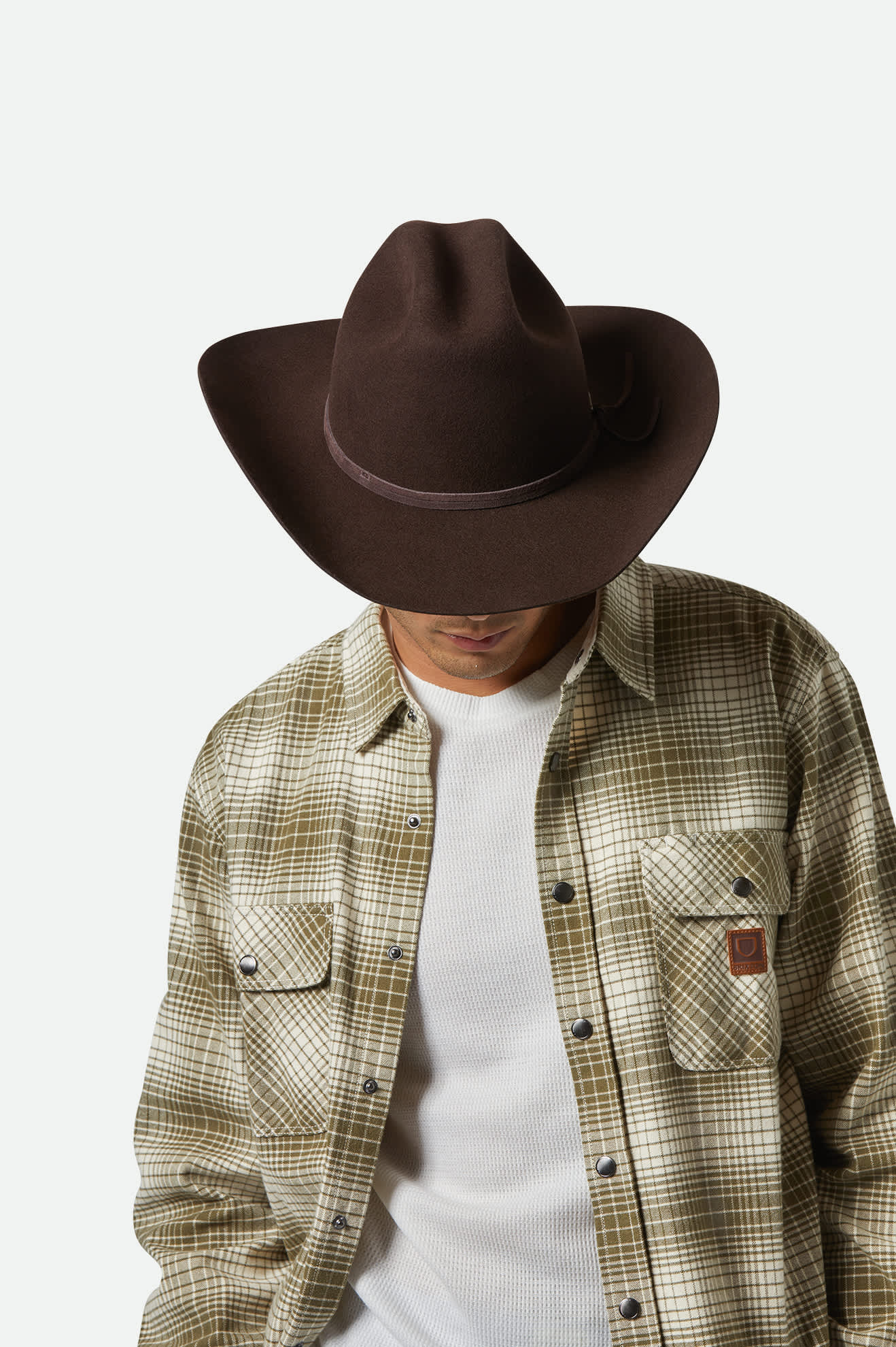 Authentic Laredo Cowboy Hat - Premium Dark Brown Felt Western Hat for Men & Women | Perfect for Rodeo, Country Music Festivals & Outdoor Adventures