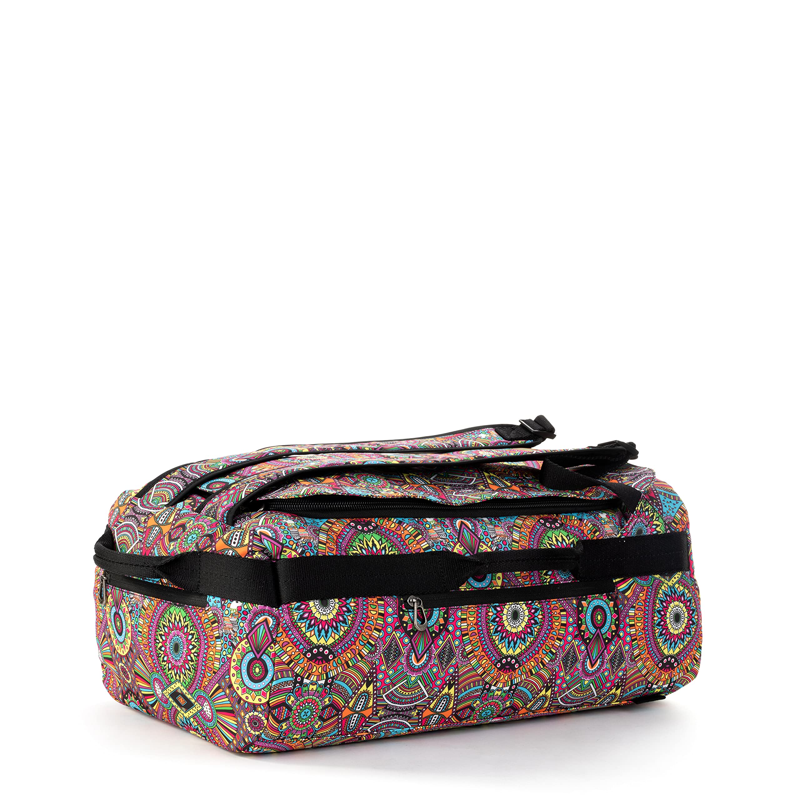 Eco-Friendly Sakroots Travel Backpack - Water-Resistant Rainbow Wanderlust Design for Women & Men | Perfect for Commuting, Hiking, and Weekend Getaways