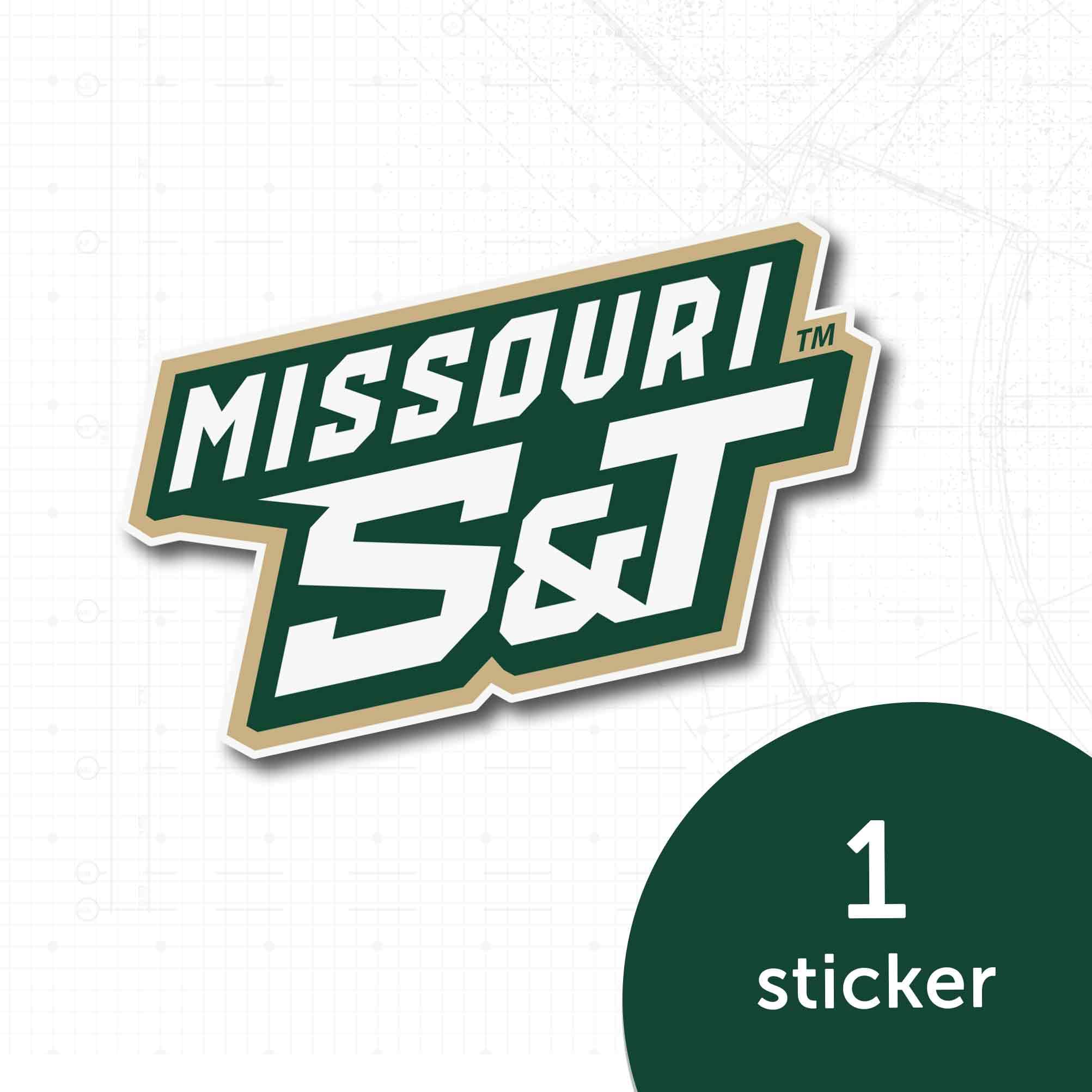 Missouri S&T Miners Vinyl Decal Sticker - Desert Cactus Design for Laptop, Water Bottle, Car & Scrapbook | Durable University of Science and Technology Decal | Perfect for College Pride, Gifts & School Spirit