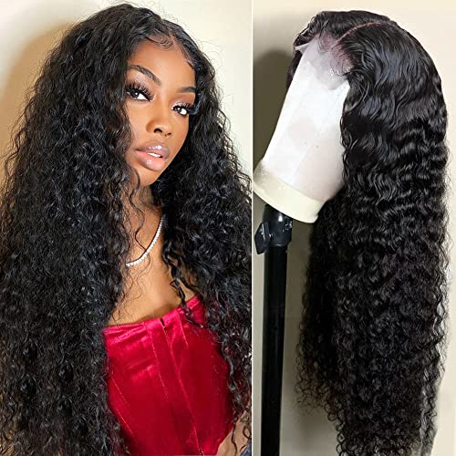 4x4 Glueless deep wave wig