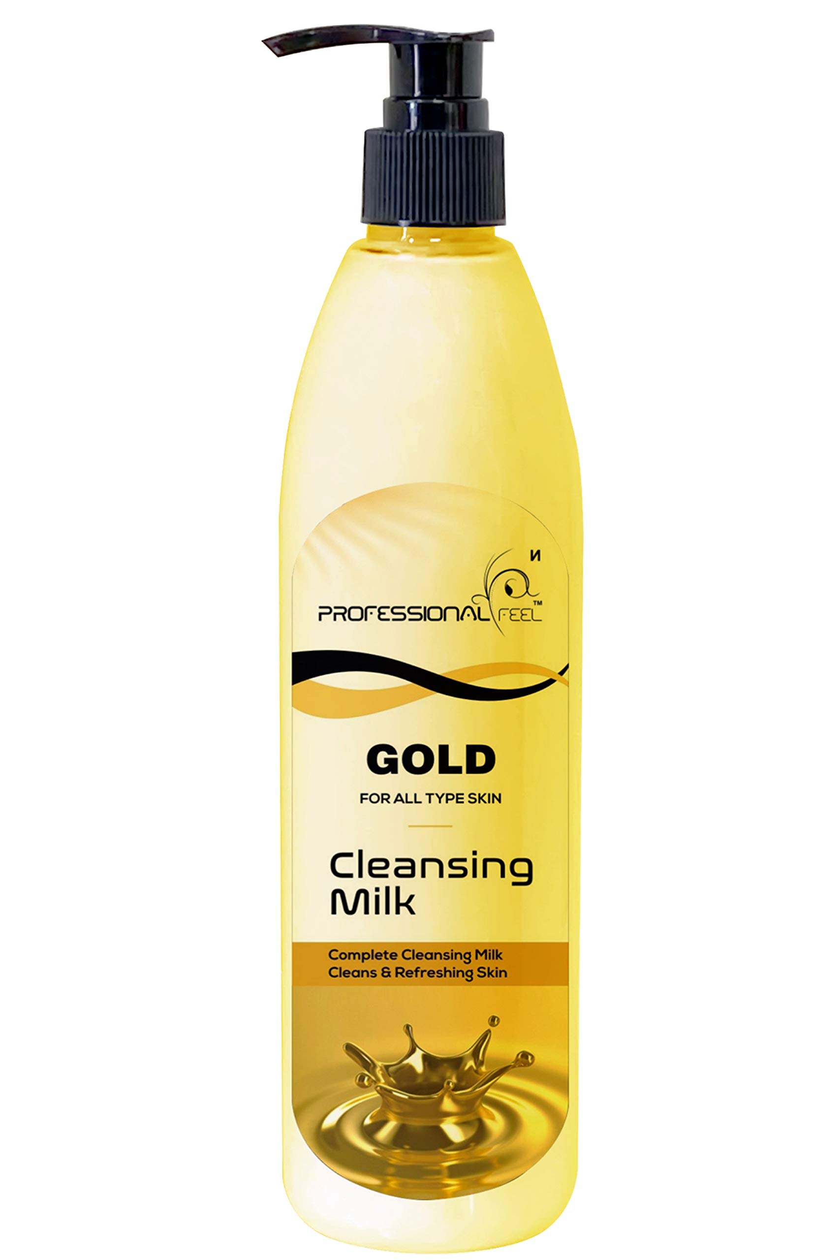 Professional Gold Cleansing Milk for All Skin Types - Smooth, Soft & Clean Skin | Healthy & Brightening Facial Cleanser | Perfect for Daily Skincare Routine & Makeup Removal