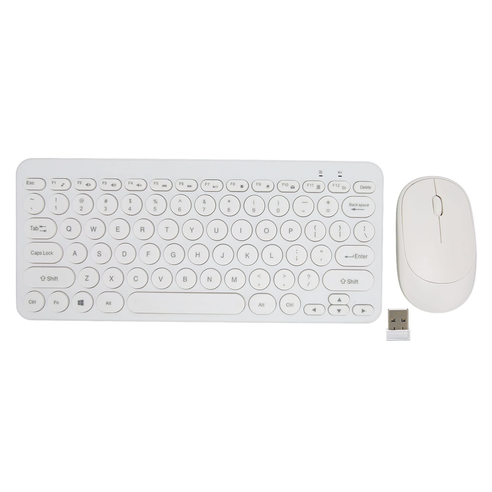 78-Key Silent Wireless Keyboard and Mouse Combo - 2.4G UV Printed Business Keyboard Set with Quiet Buttons | Perfect for Office Work, Home Computing, and Professional Workspaces