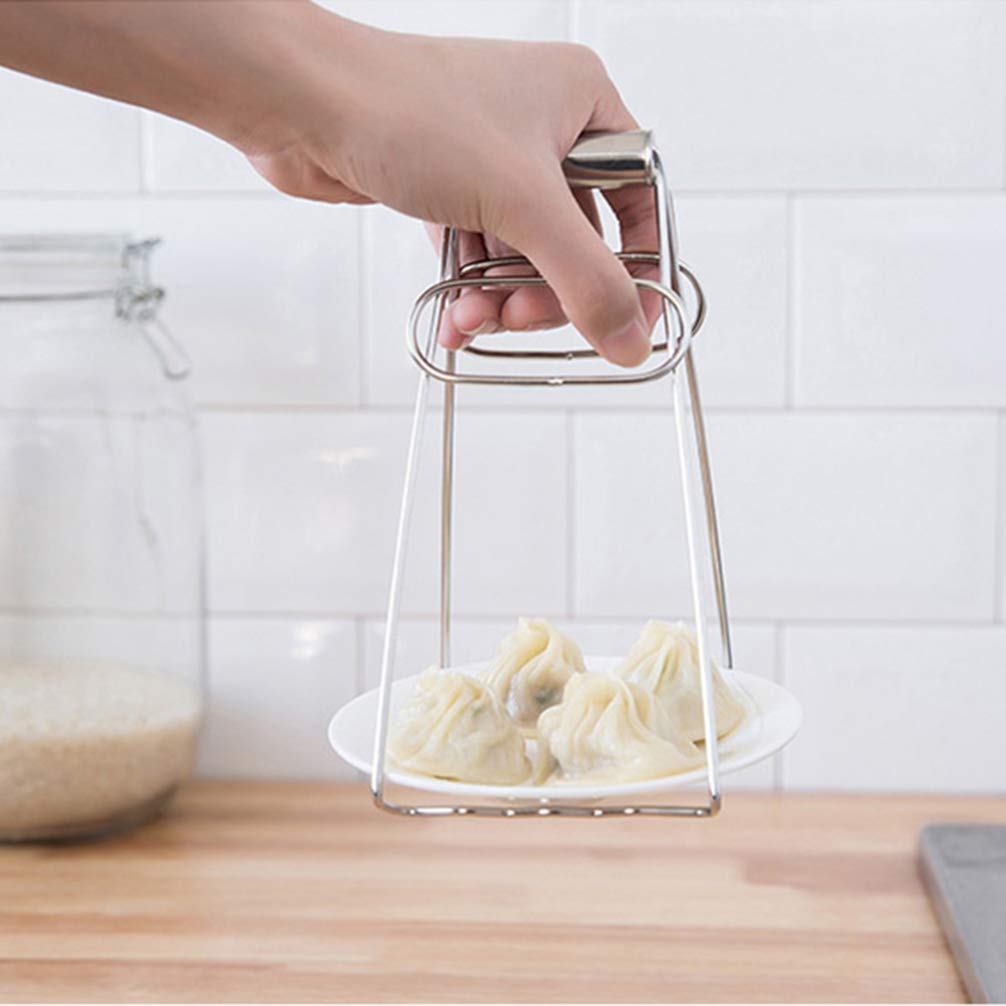 Hot Plate Clamp Tongs - Secure Grip for Kitchen & Serving Dishes
